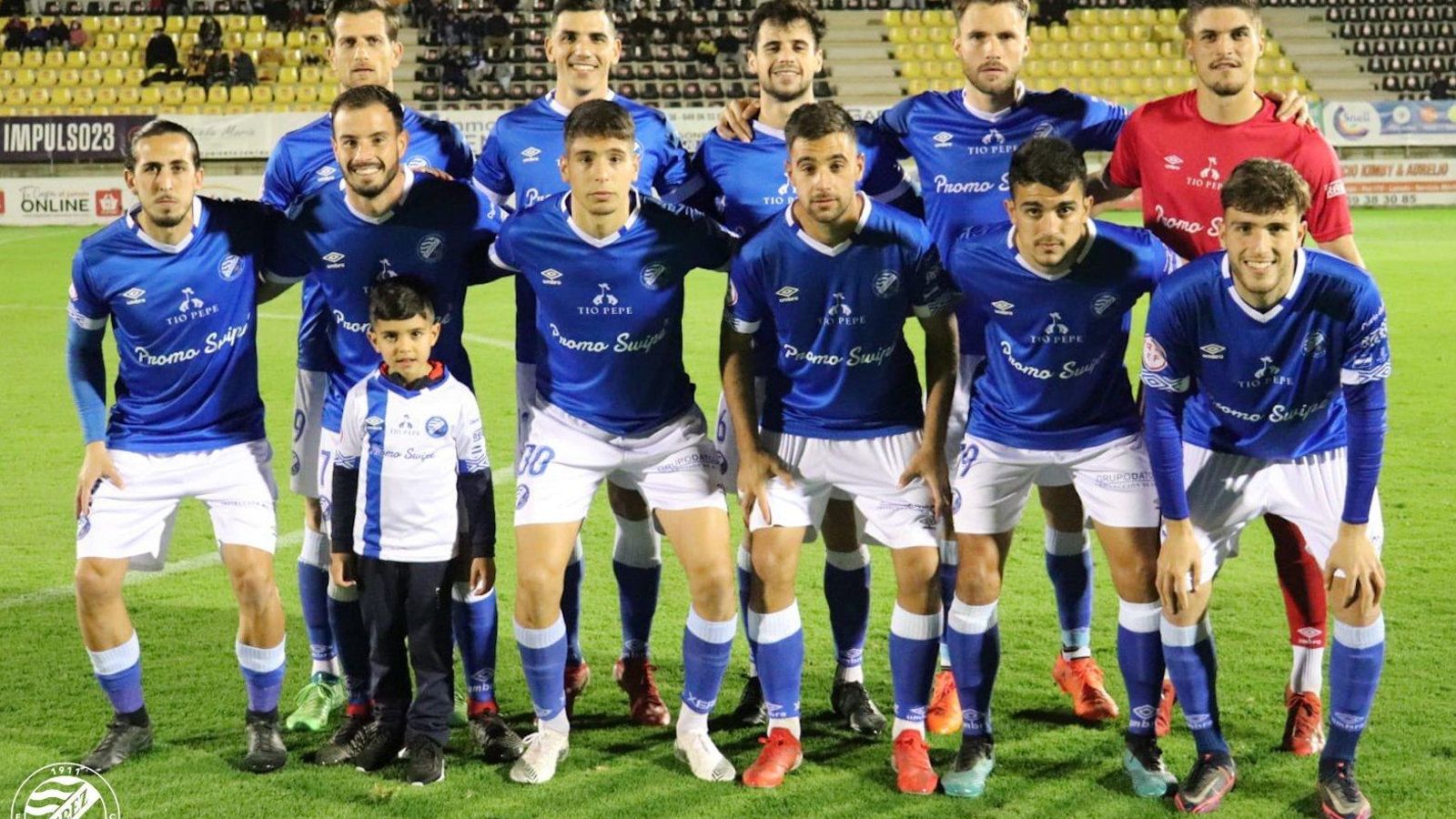 Once inicial del Xerez DFC frente al San Roque de Lepe.