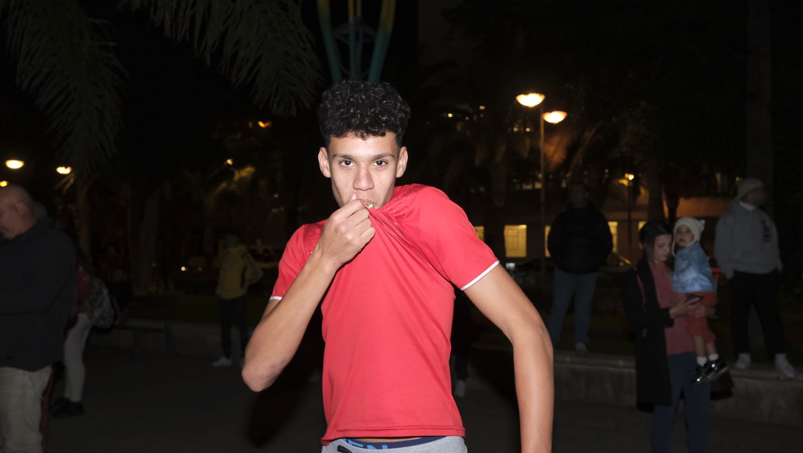 Imágenes de la celebración en Almería, del pase a semifinales de Marruecos en el Mundial de Fútbol de Qatar