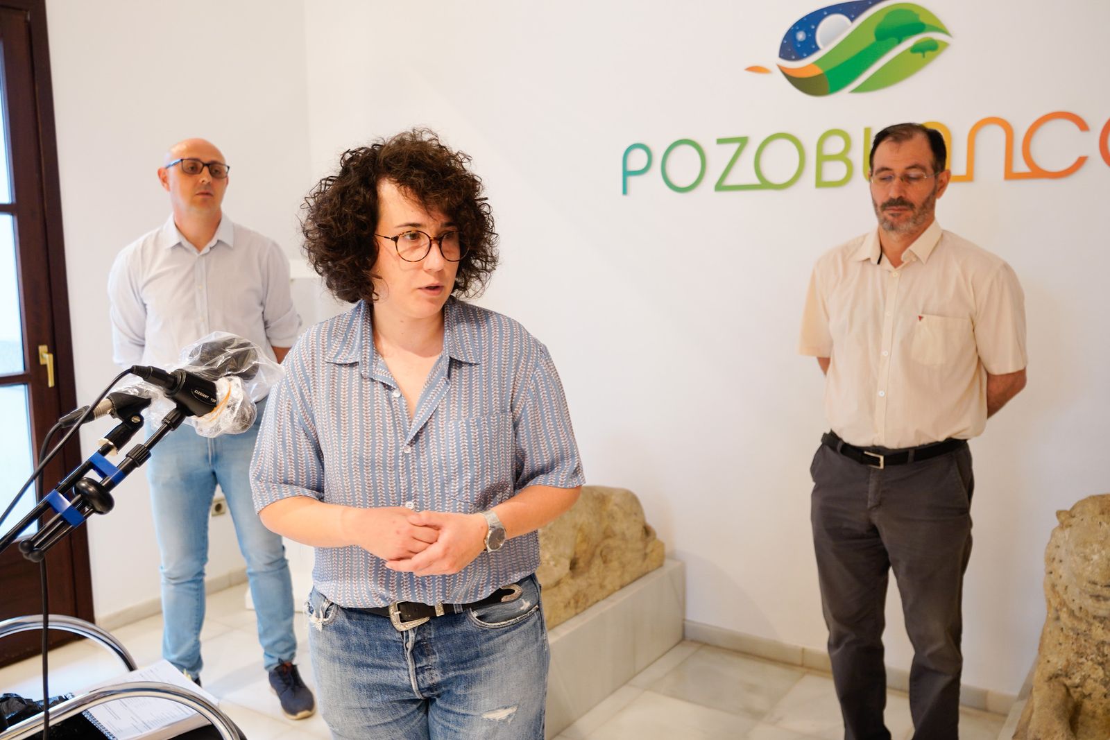 Rosario Rossi, durante la rueda de prensa de los grupos municipales de la oposición.