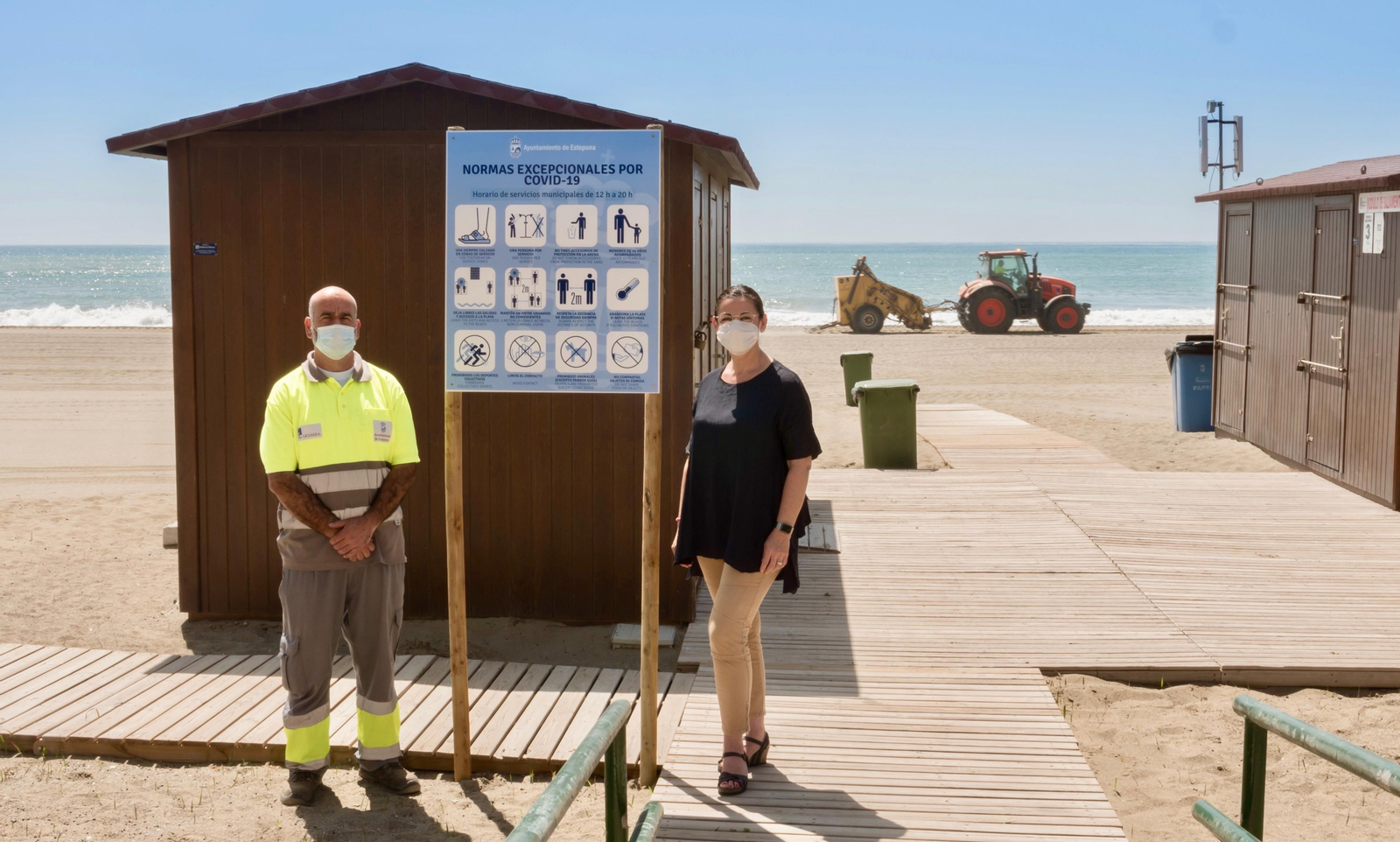La concejala adscrita al área de Playas del Ayuntamiento de Estepona, Susana Aragón.