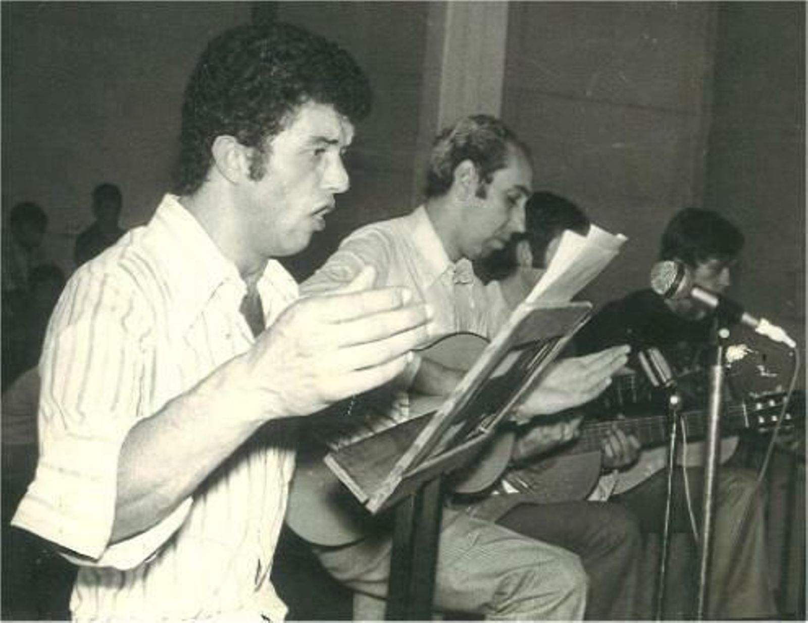 José Mariscal, Fosforito de La Línea, junto a Juan Mesa, a la guitarra.