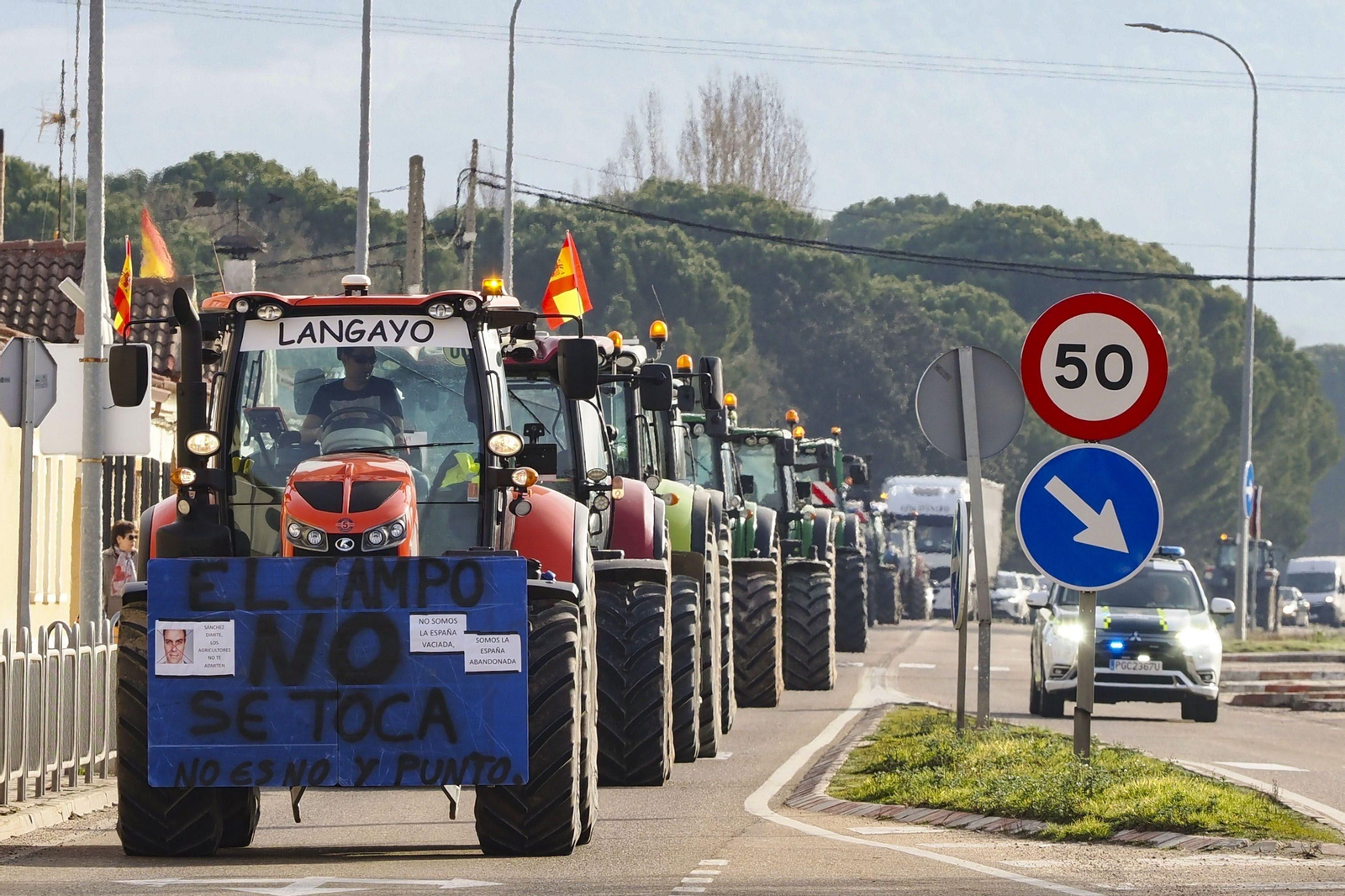 Tractorada en Castilla y León.