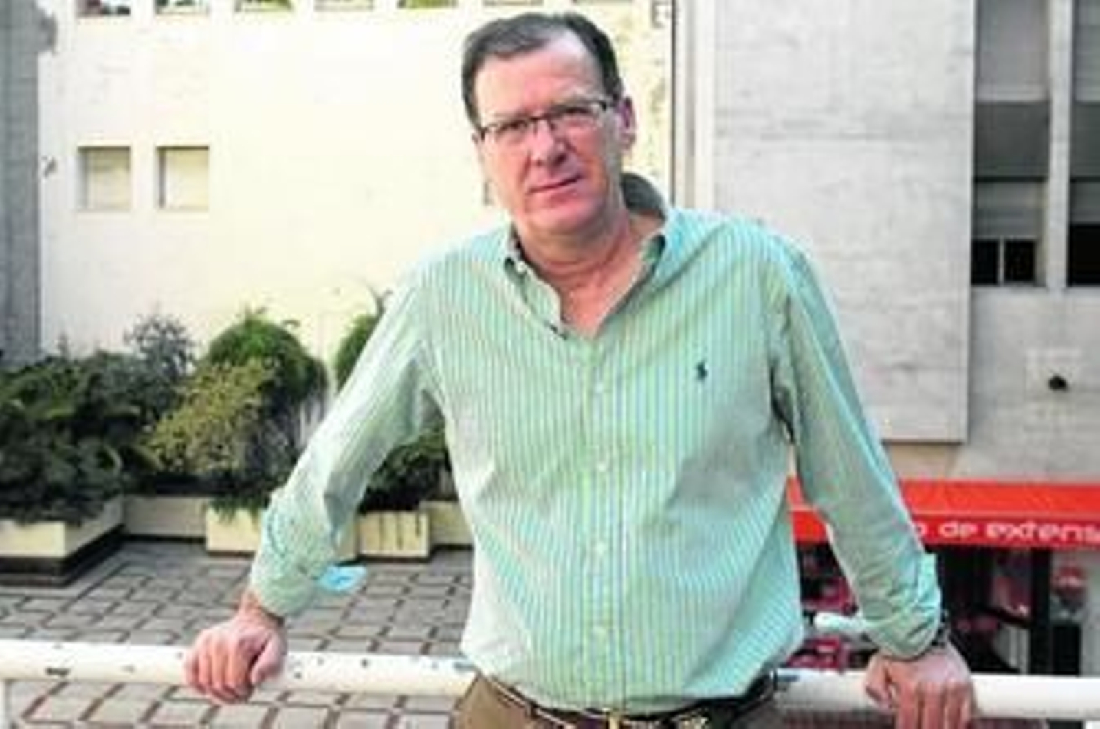 El alcalde de Burguillos, Domingo Delgado.