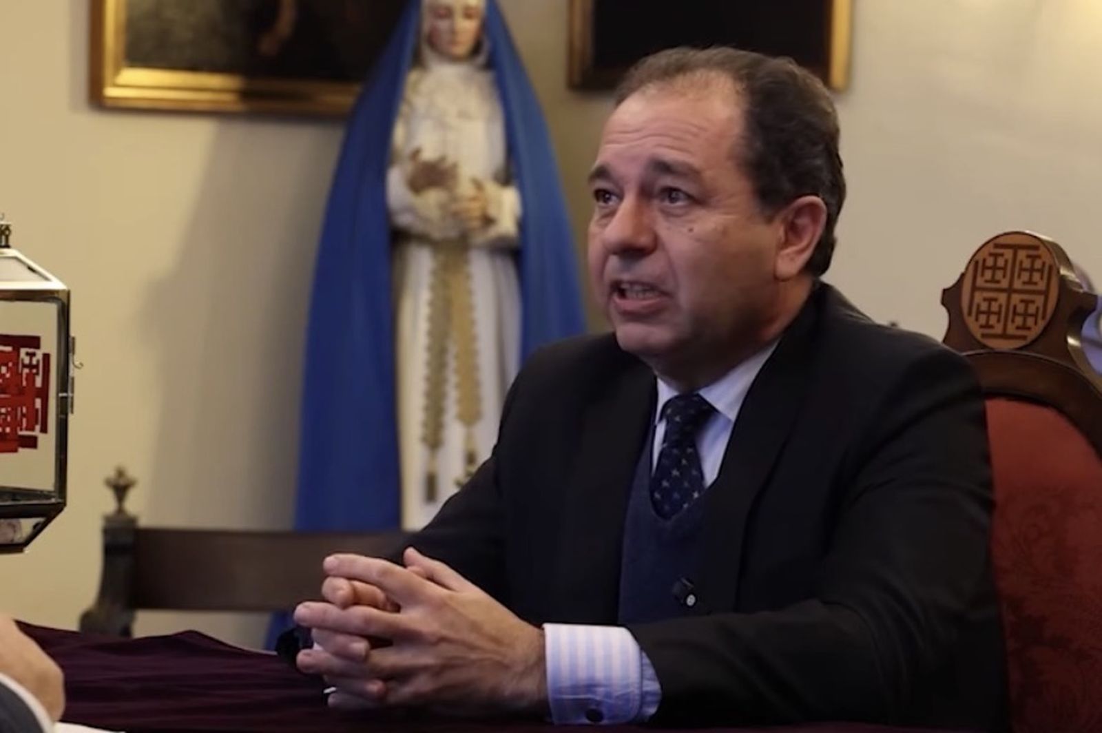 El cofrade Eduardo Castillo