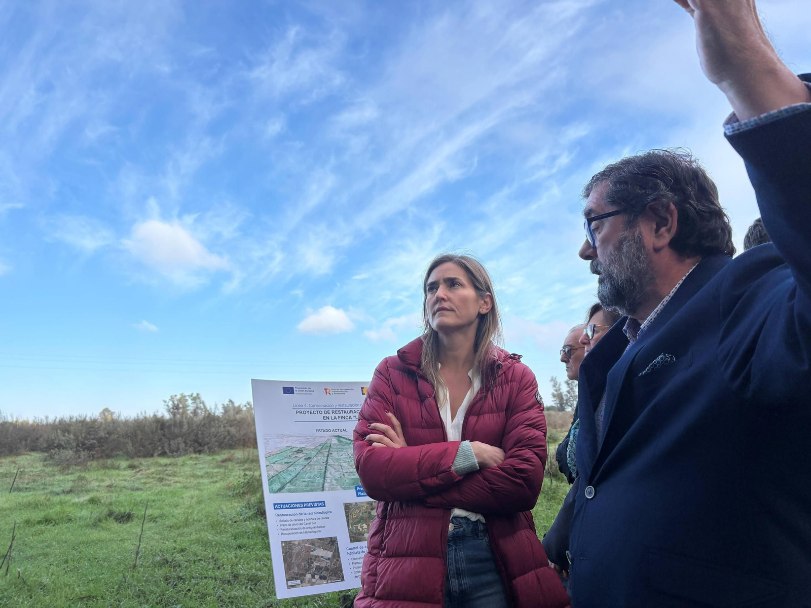 Visita de la vicepresidenta Sara Aagesen a la finca Los Mimbrales en Almonte, Huelva