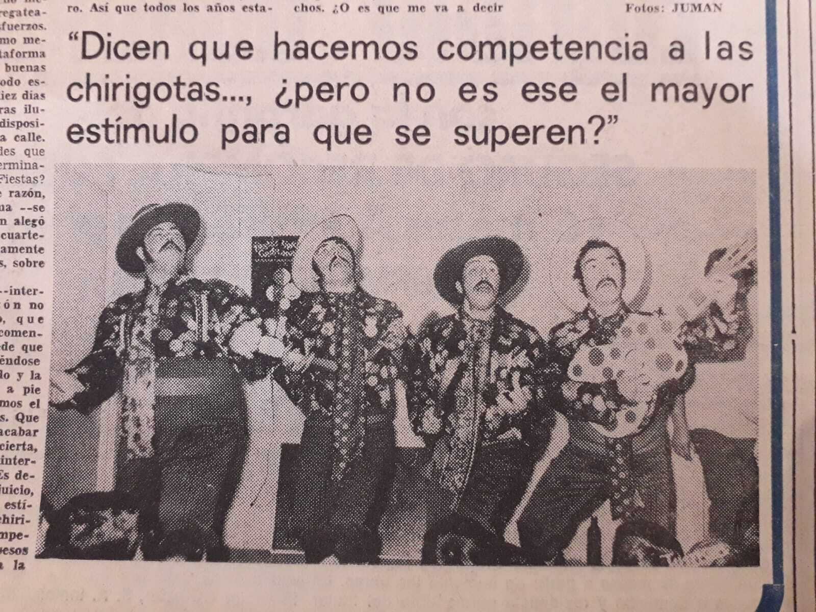 Cuartet ‘Typical Spanish’, de 1974: de izquierda a derecha ‘El Masa’, Pepe Scapachini, ‘El Peña’ y Antonio Mariscal.