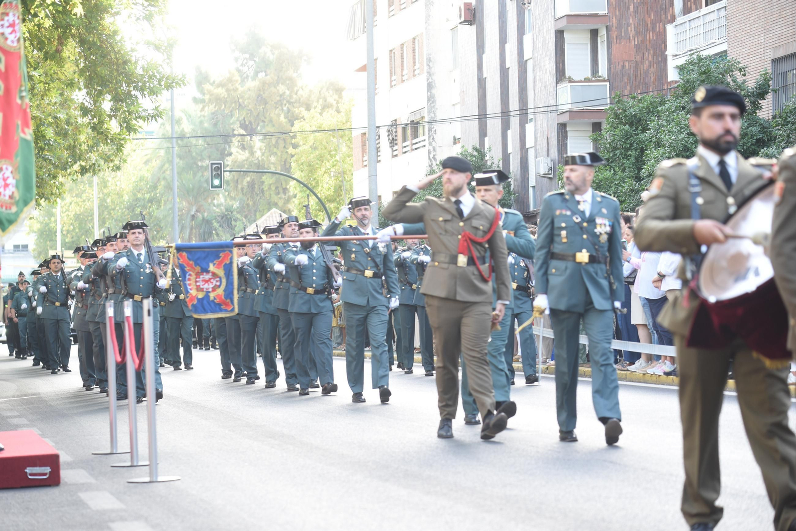 El desfile de la Guardia Civil de Córdoba por el día de la Virgen del Pilar