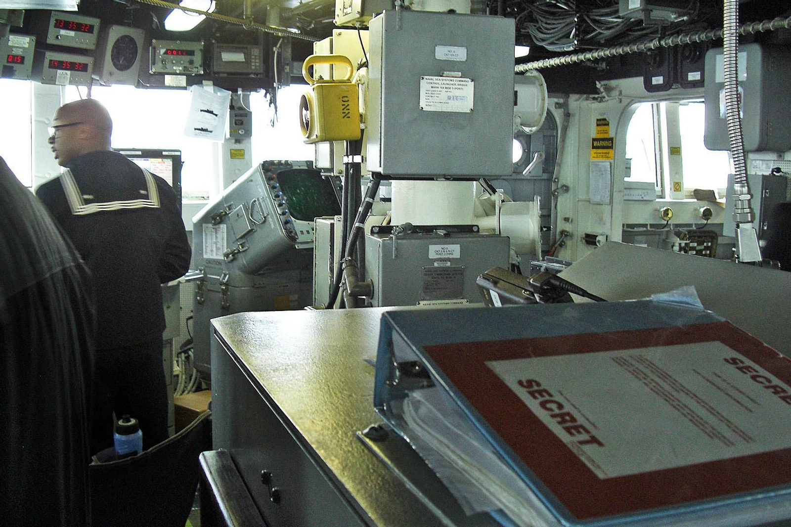 Puente de mando de un destructor equipado con el sistema Aegis, en una imagen de archivo.