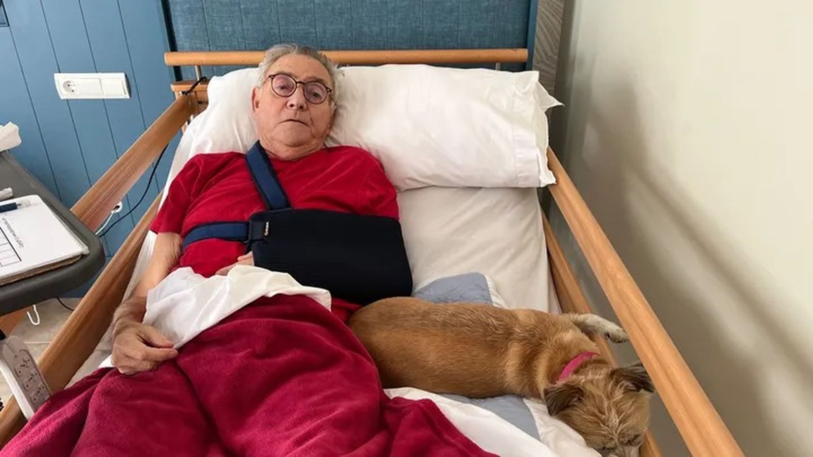 John Harwood tras el accidente en cama