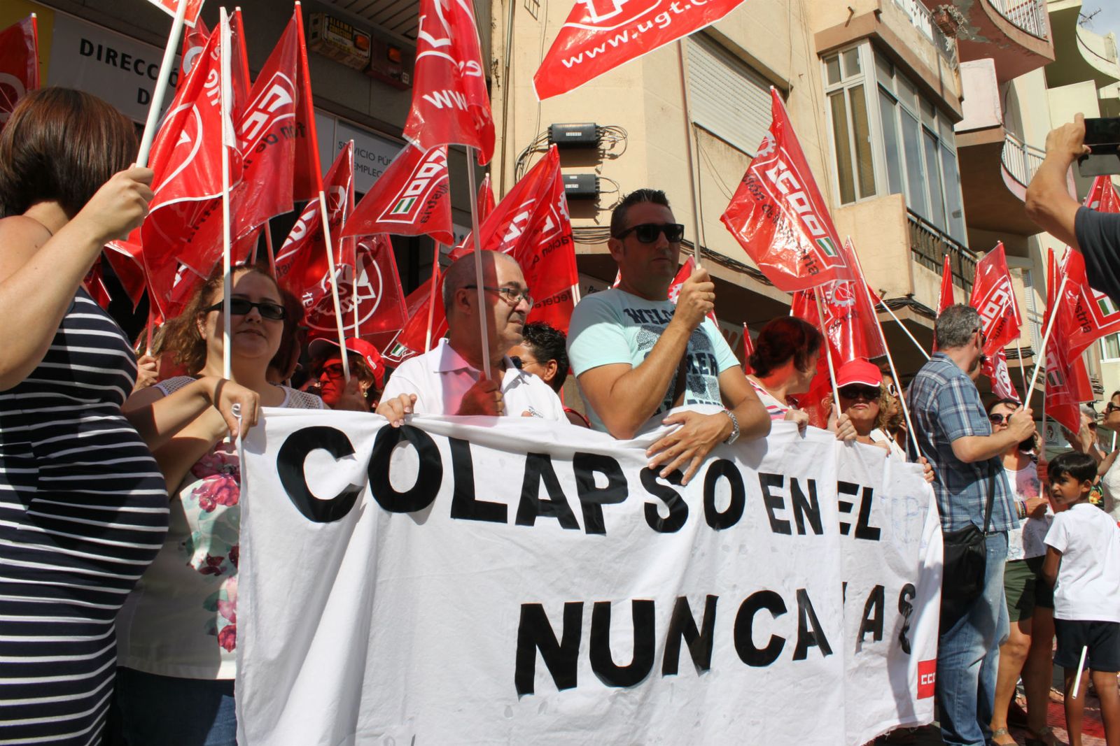 La manifestación de ayer.