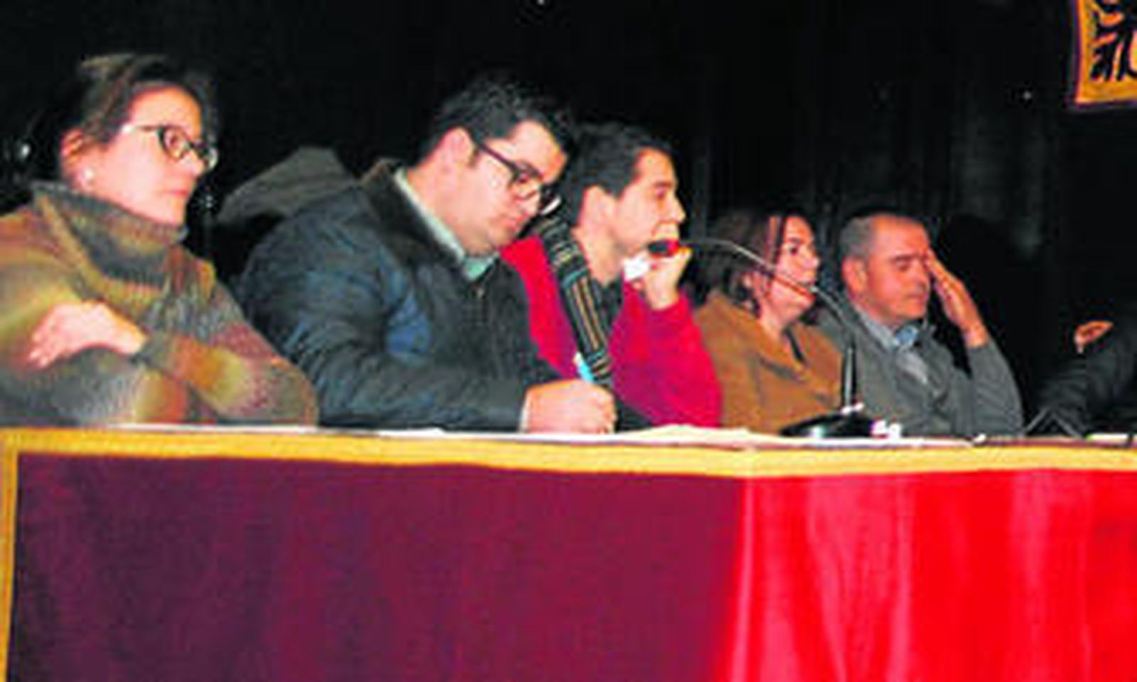 El Grupo Popular durante una sesión plenaria celebrada hace unos meses.