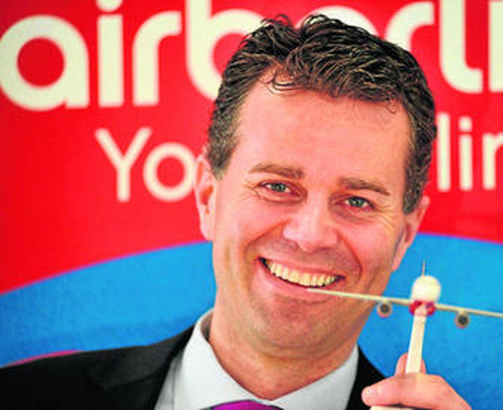 Paul Verhagen, ayer en la presentación de la temporada de verano de Air Berlin en Málaga.