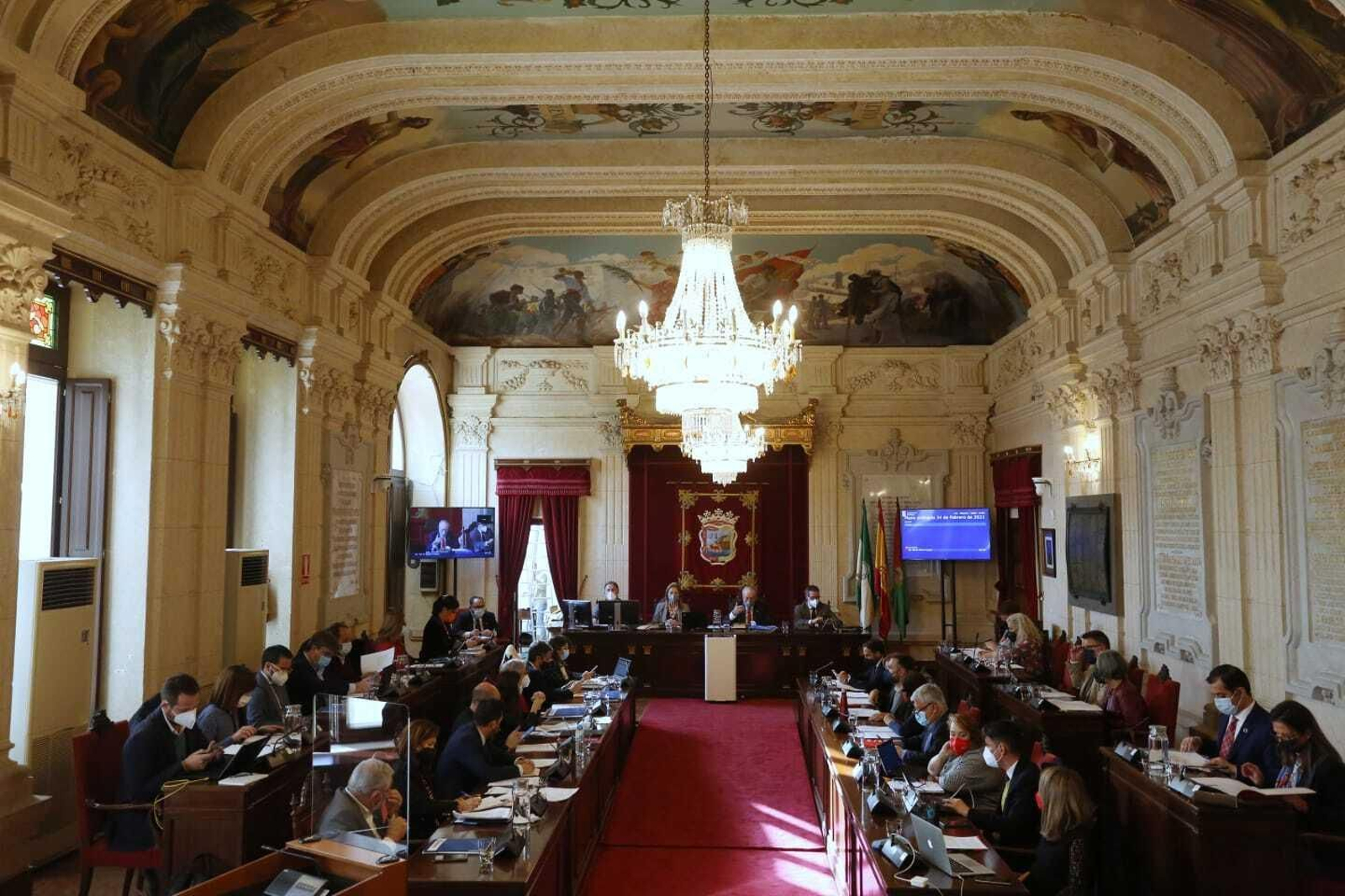 El Pleno del Ayuntamiento de Málaga de febrero