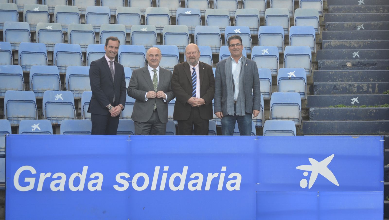 La Fundación 'La Caixa' renueva su apoyo a la Grada Solidaria del Recre.