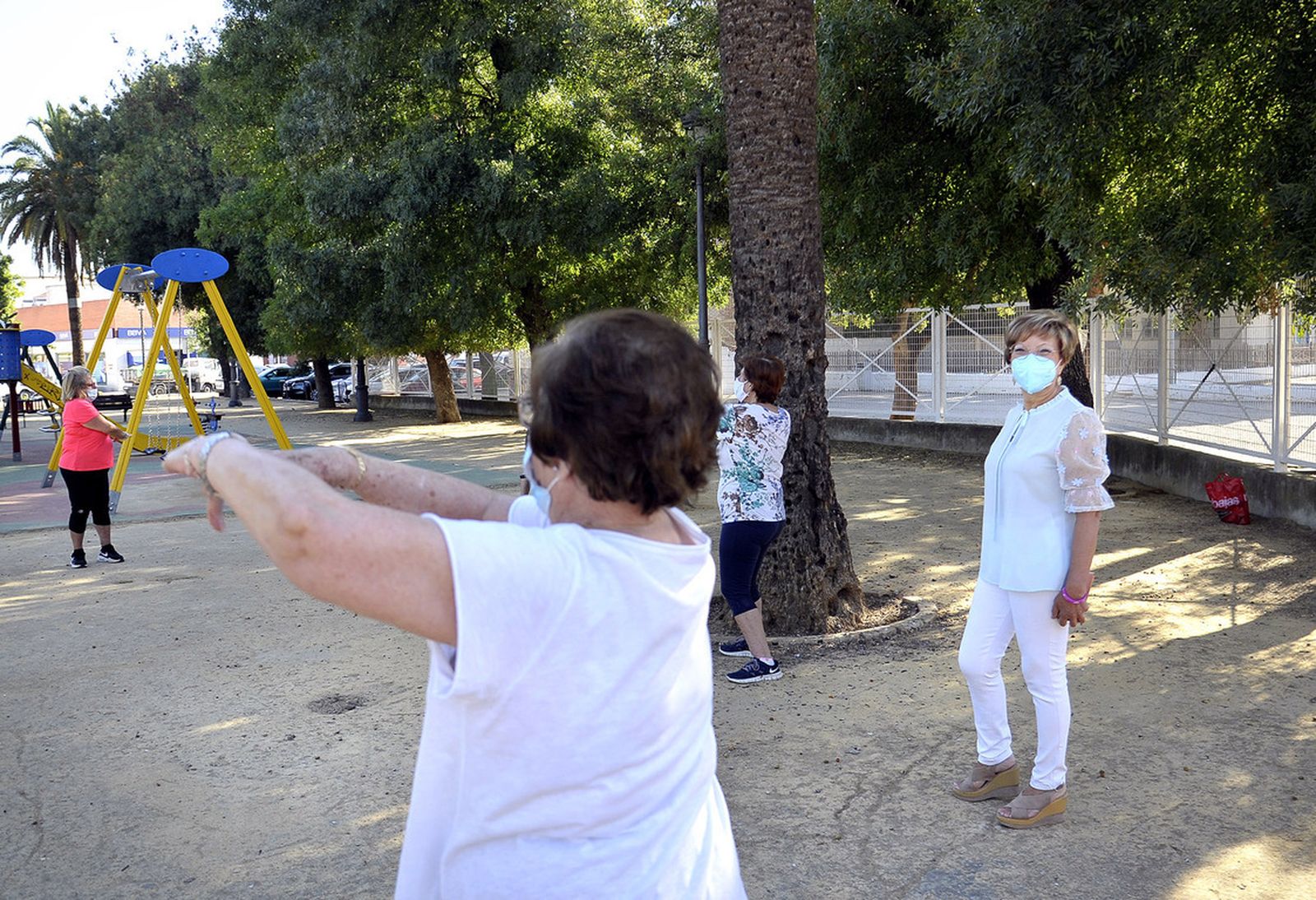 La delegada Carmen Collado, durante una actividad de mayores.