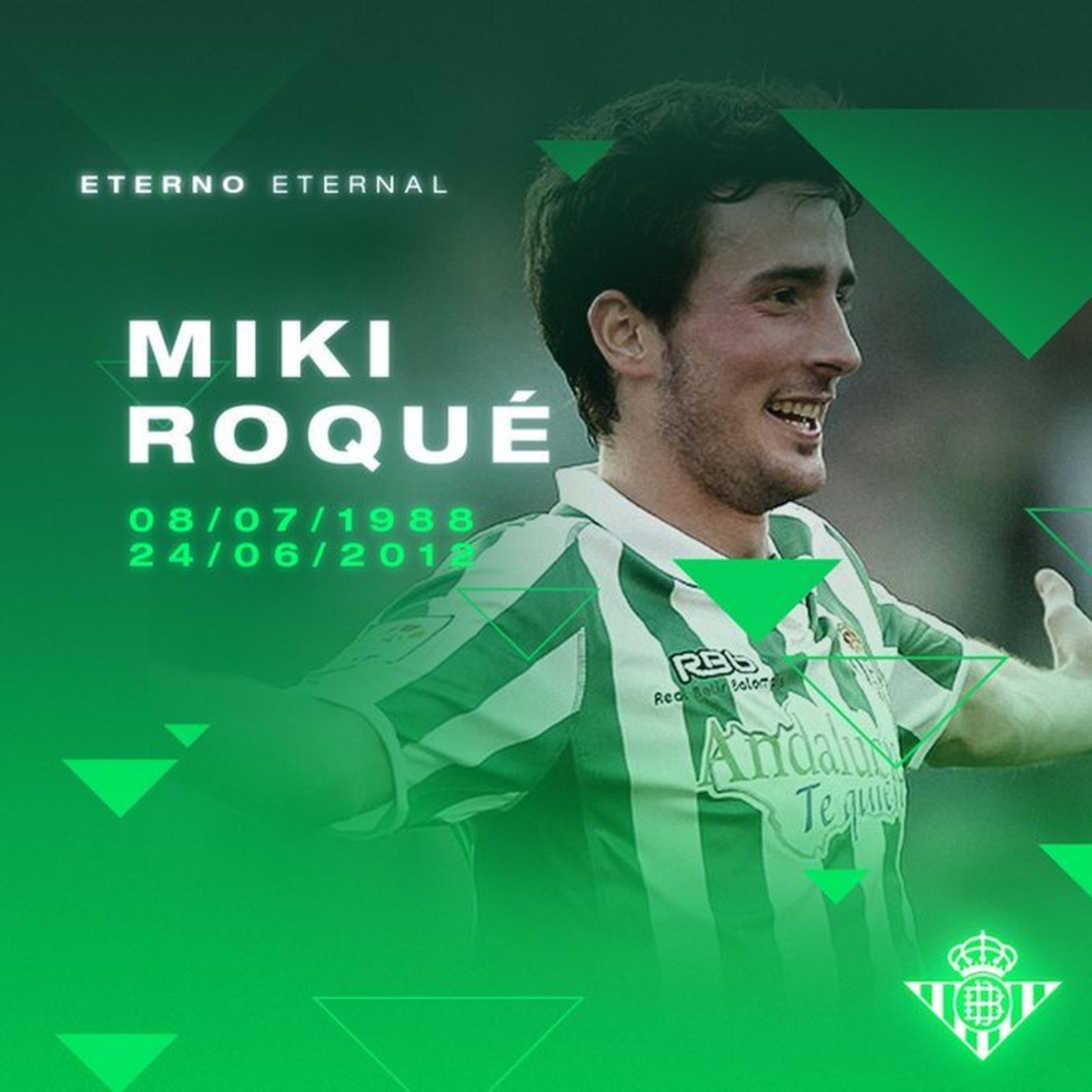 La figura de Miki Roque, siempre presente en el Betis.