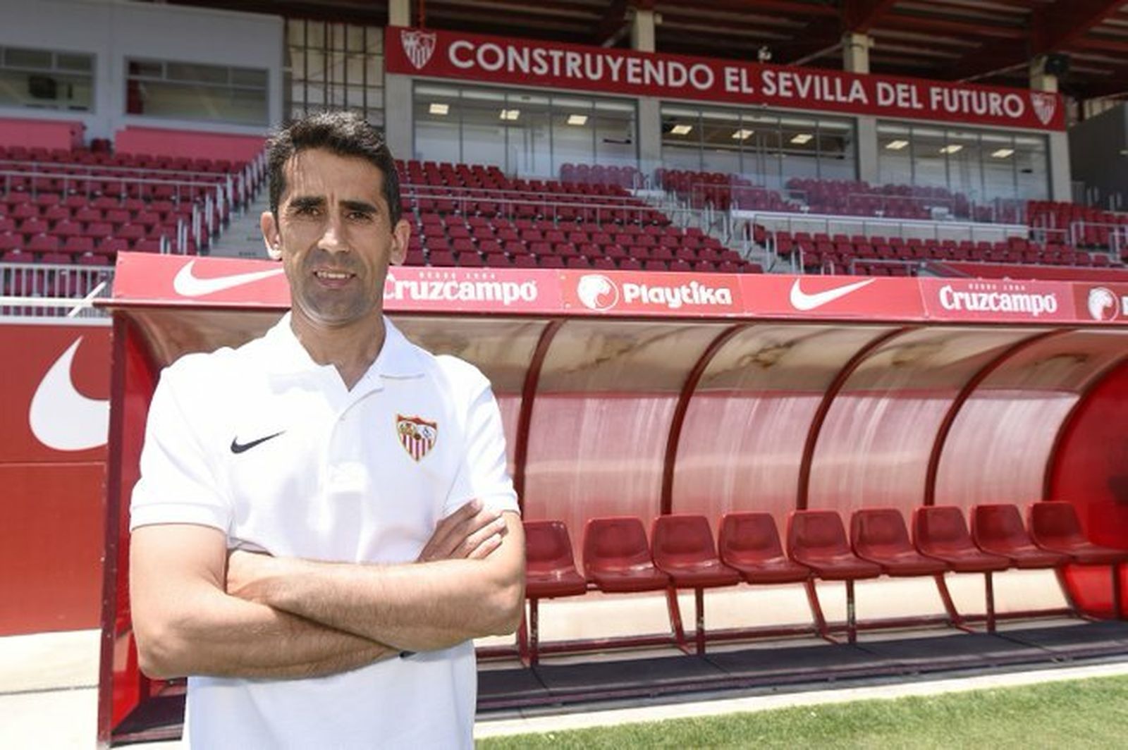Paco Gallardo, en la ciudad deportiva del Sevilla.