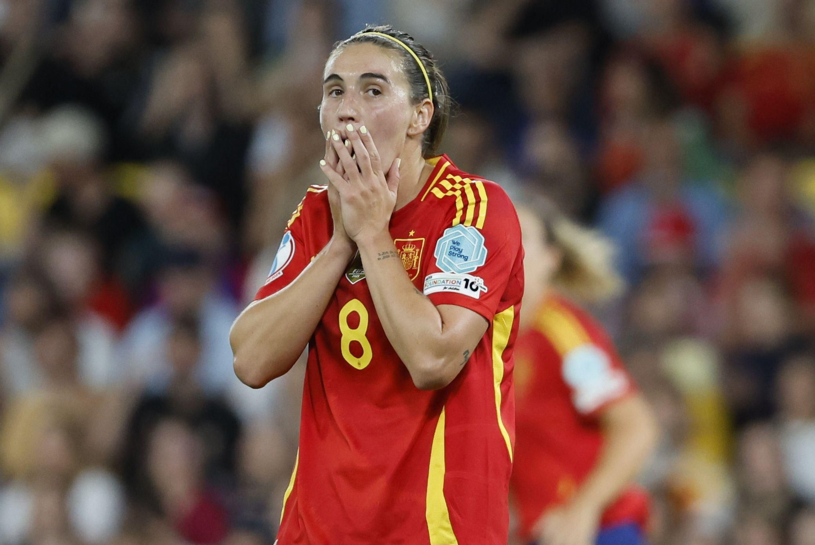 Las fotos del Italia - España de la Eurocopa femenina