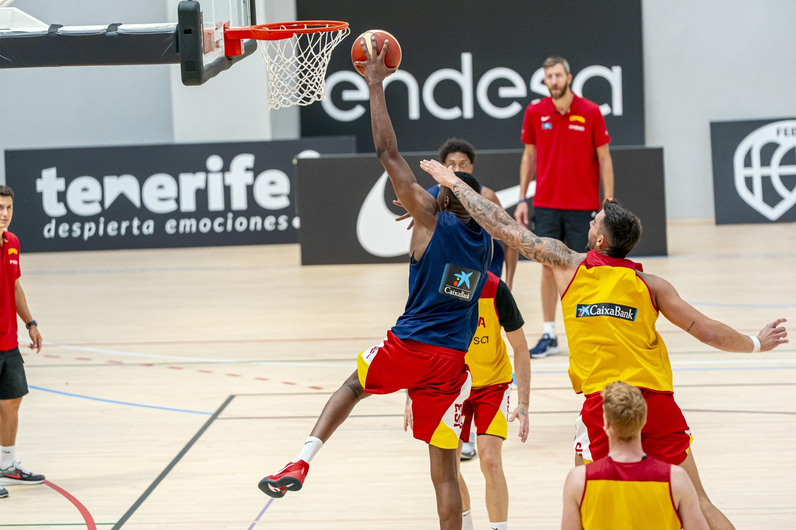 España acaba su trabajo en Madrid antes de venir a Málaga