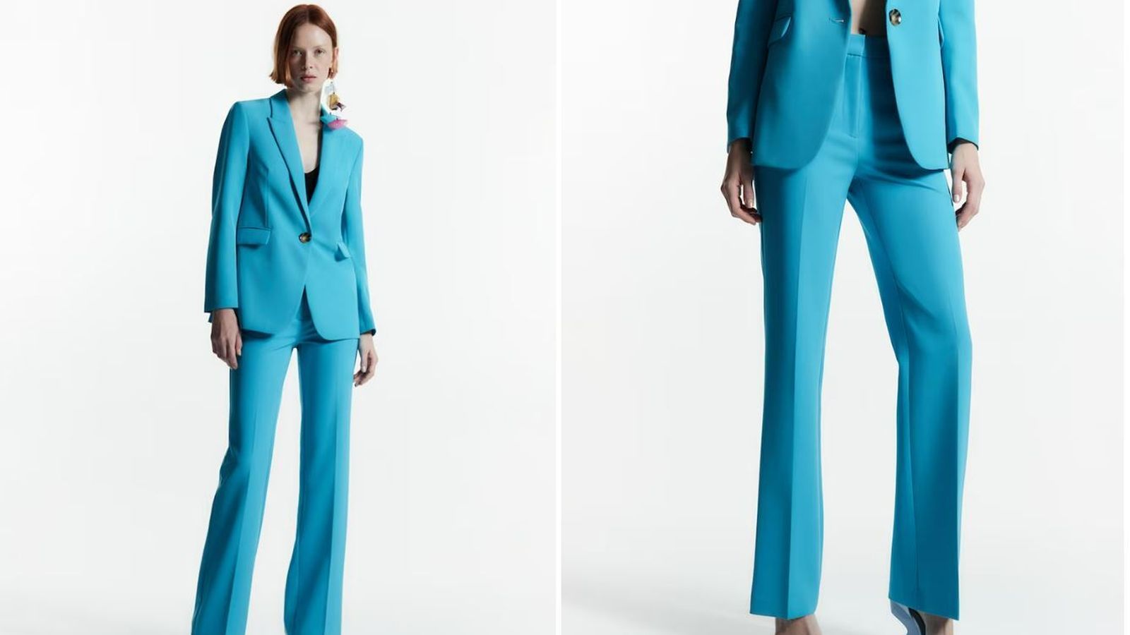 Traje de chaqueta azul turquesa de Sfera