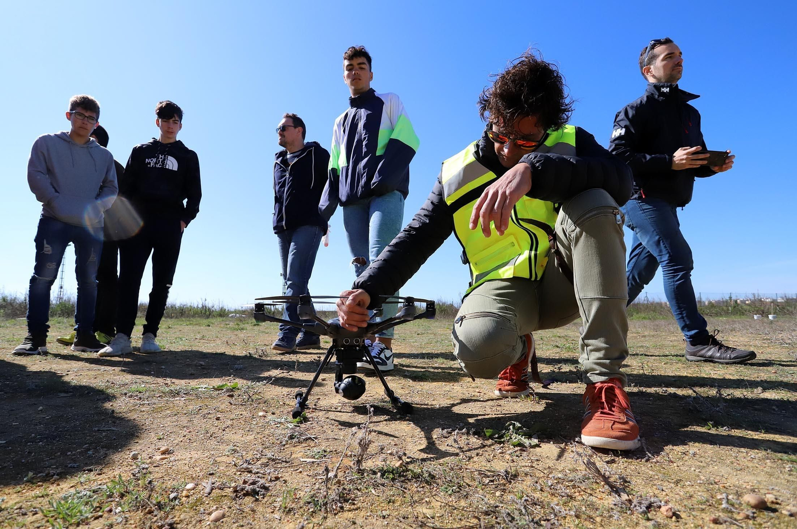 Imágenes del curso de 'Iniciación al pilotaje de drones'