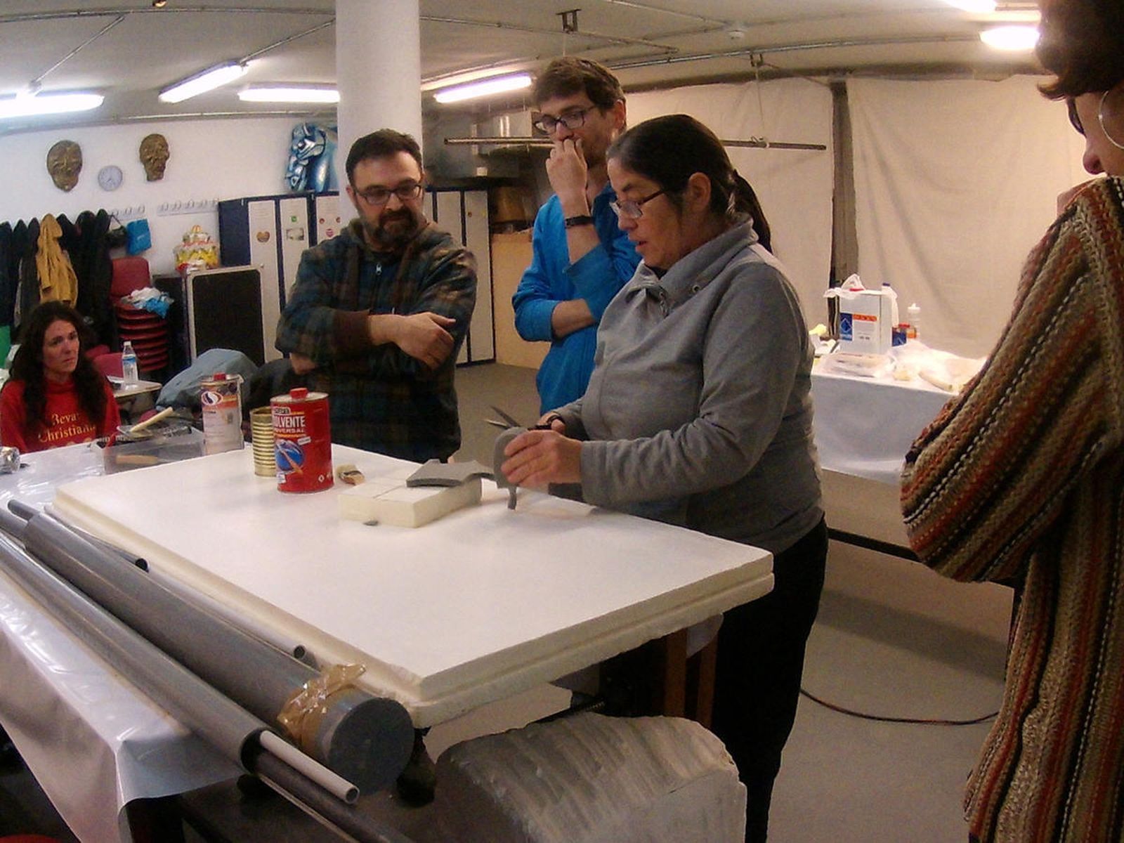 Isa Soto durante una de sus clases.