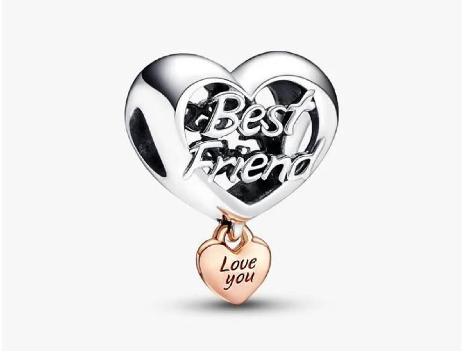 Charm Pandora Corazón Te Quiero Mejor Amiga