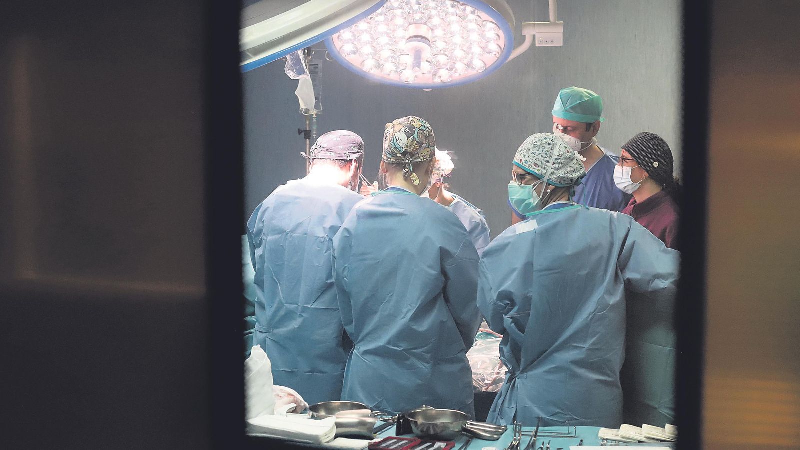 Un quirófano en un hospital onubense. Un quirófano en un hospital onubense.