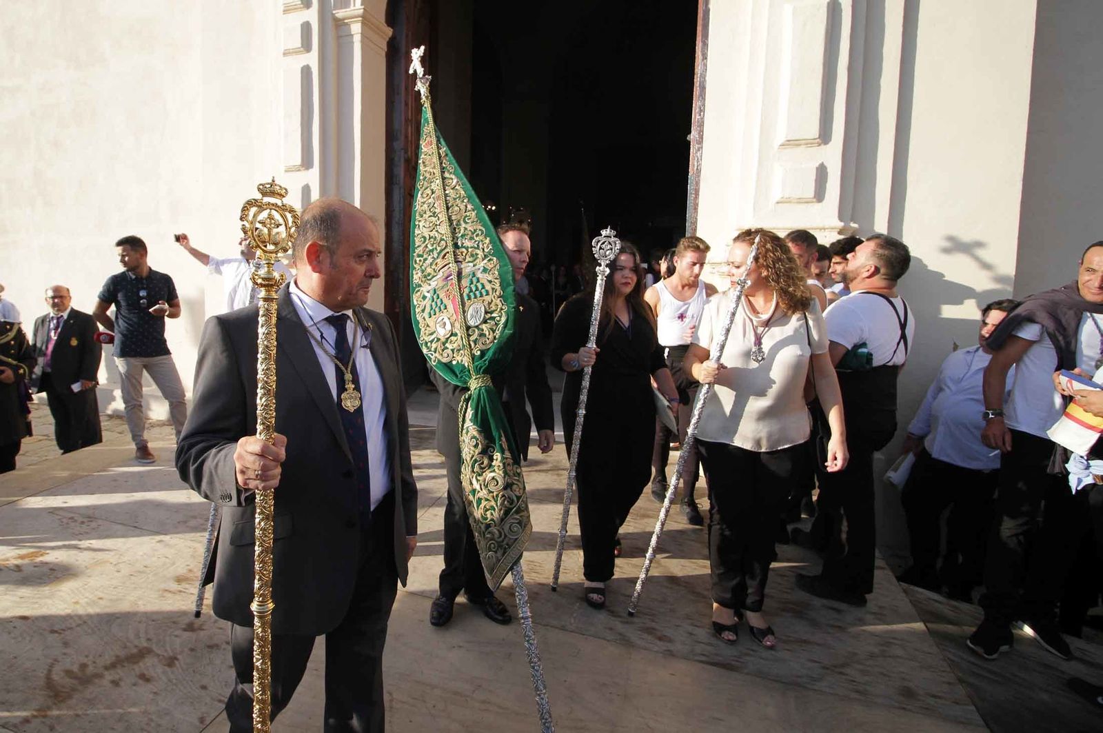 Imágenes del Señor de Pasión en la procesión del centenario de la hermandad