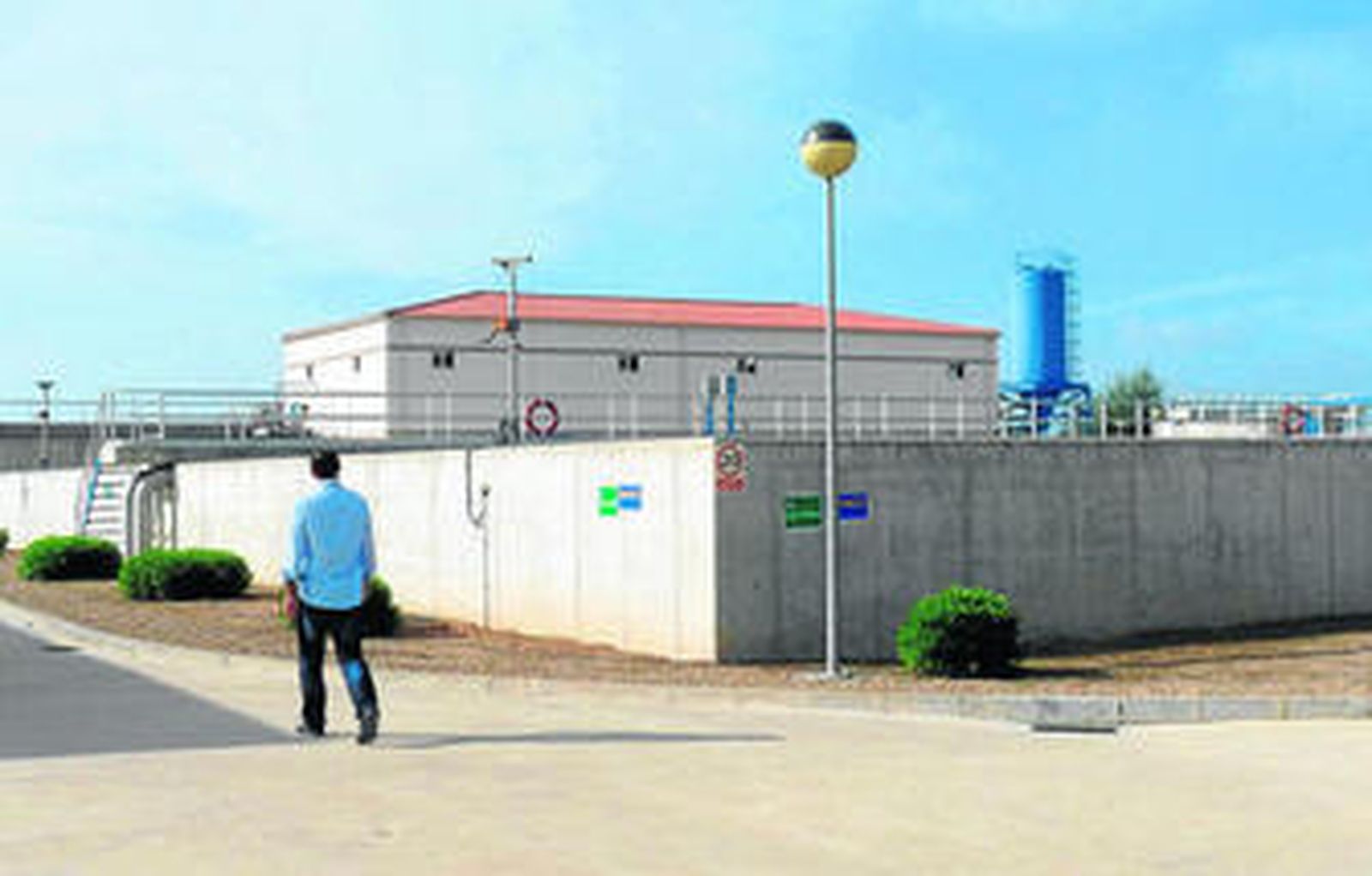 Instalaciones de la estación depuradora de aguas residuales de Palma del Río.