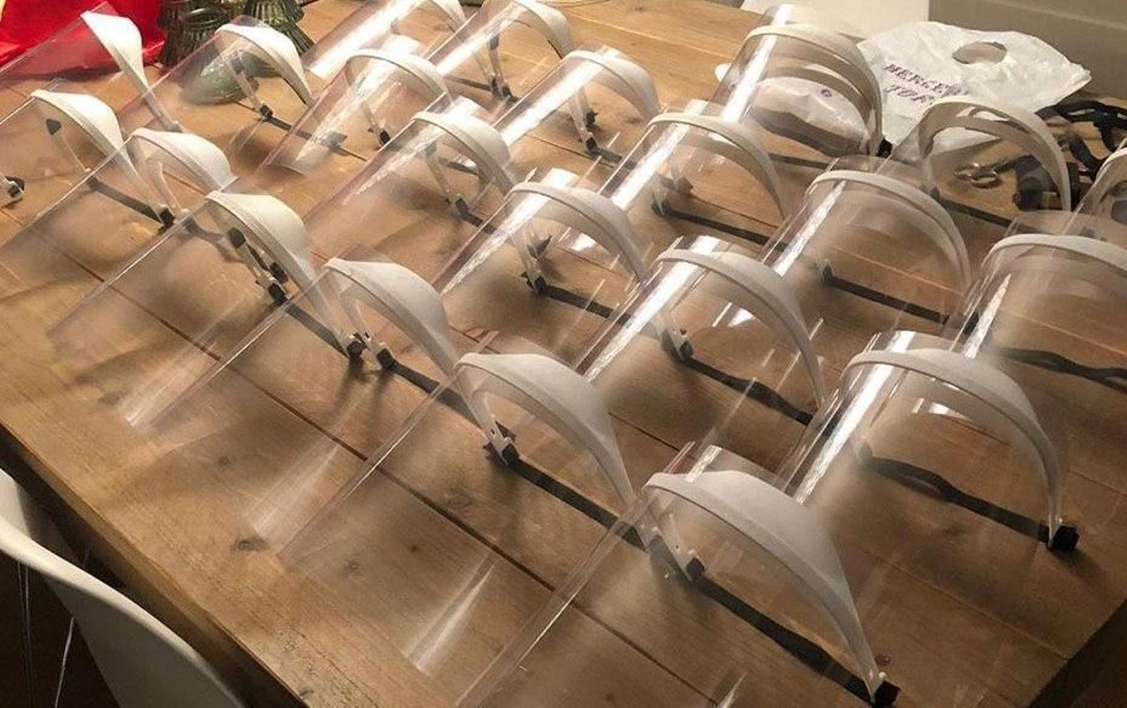 Máscaras fabricadas por makers de la Costa del Sol.