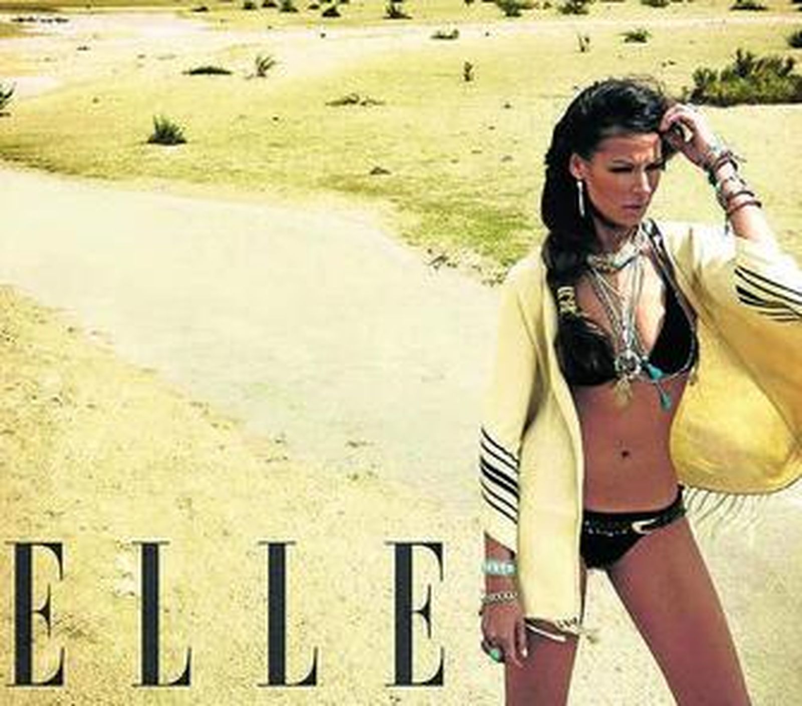 Una feliz y muy enamorada Eva González posa para 'Elle'