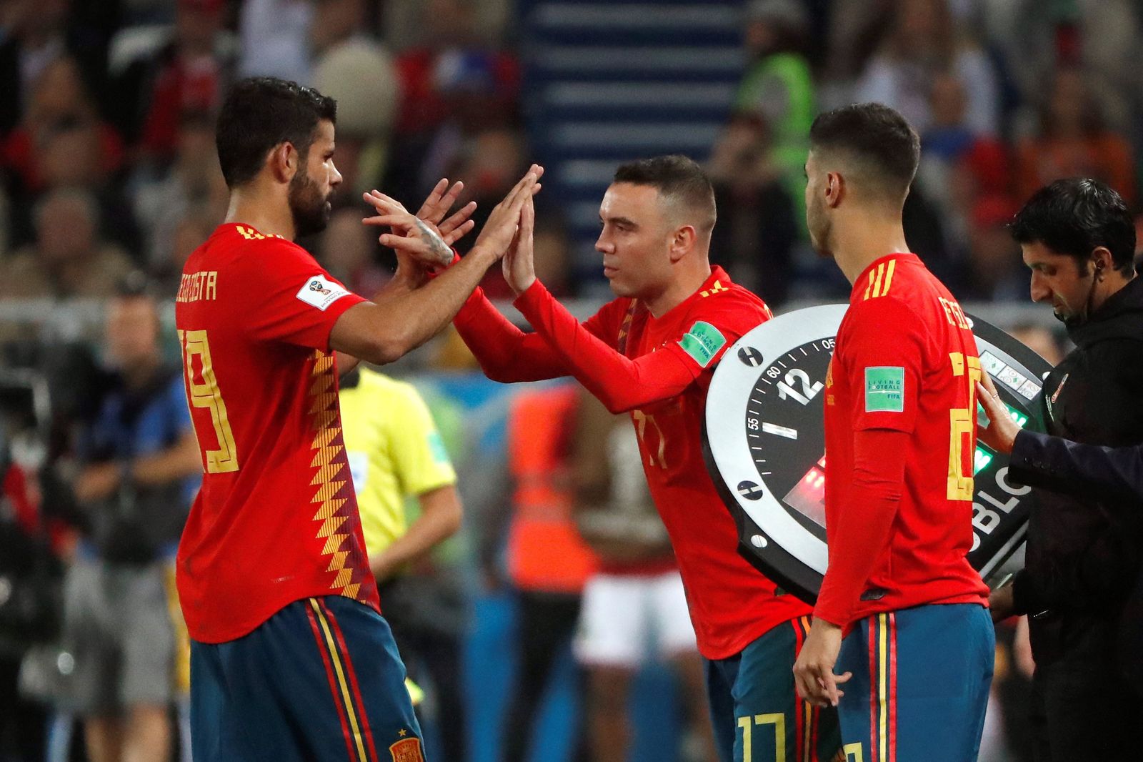 Las imágenes del España-Marruecos