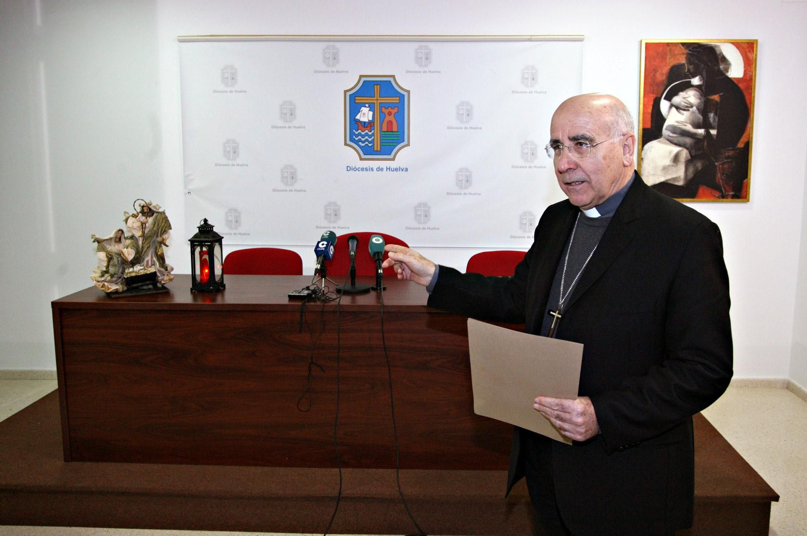 El obispo de Huelva, José Vilaplana.