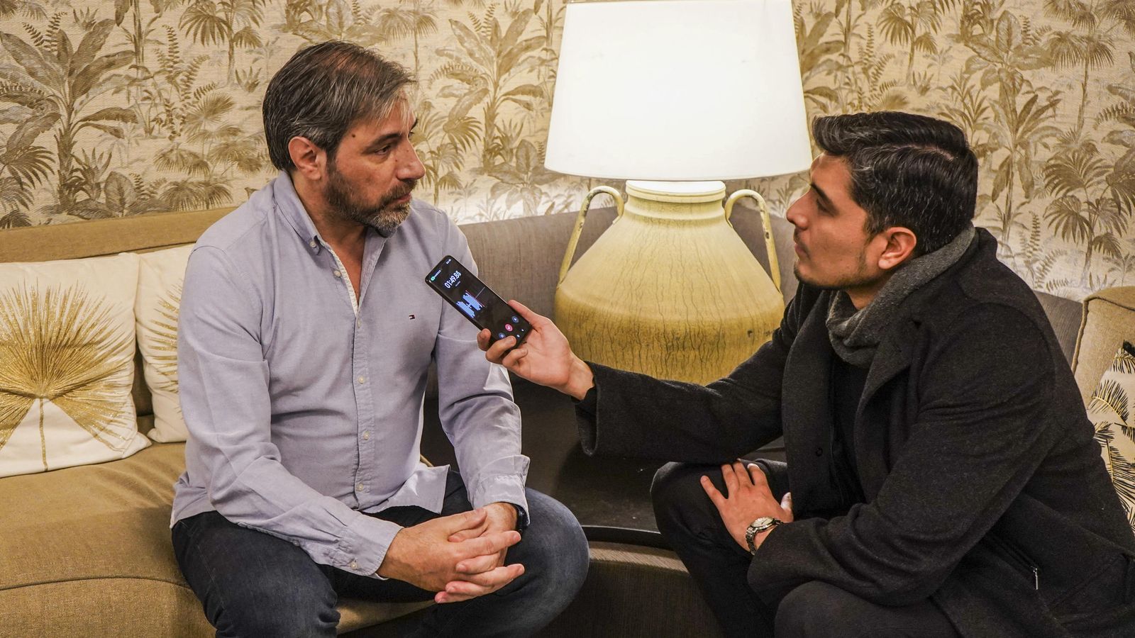 Sergio Castro durante la entrevista que le concedió a Granada Hoy en el Hotel Vincci.