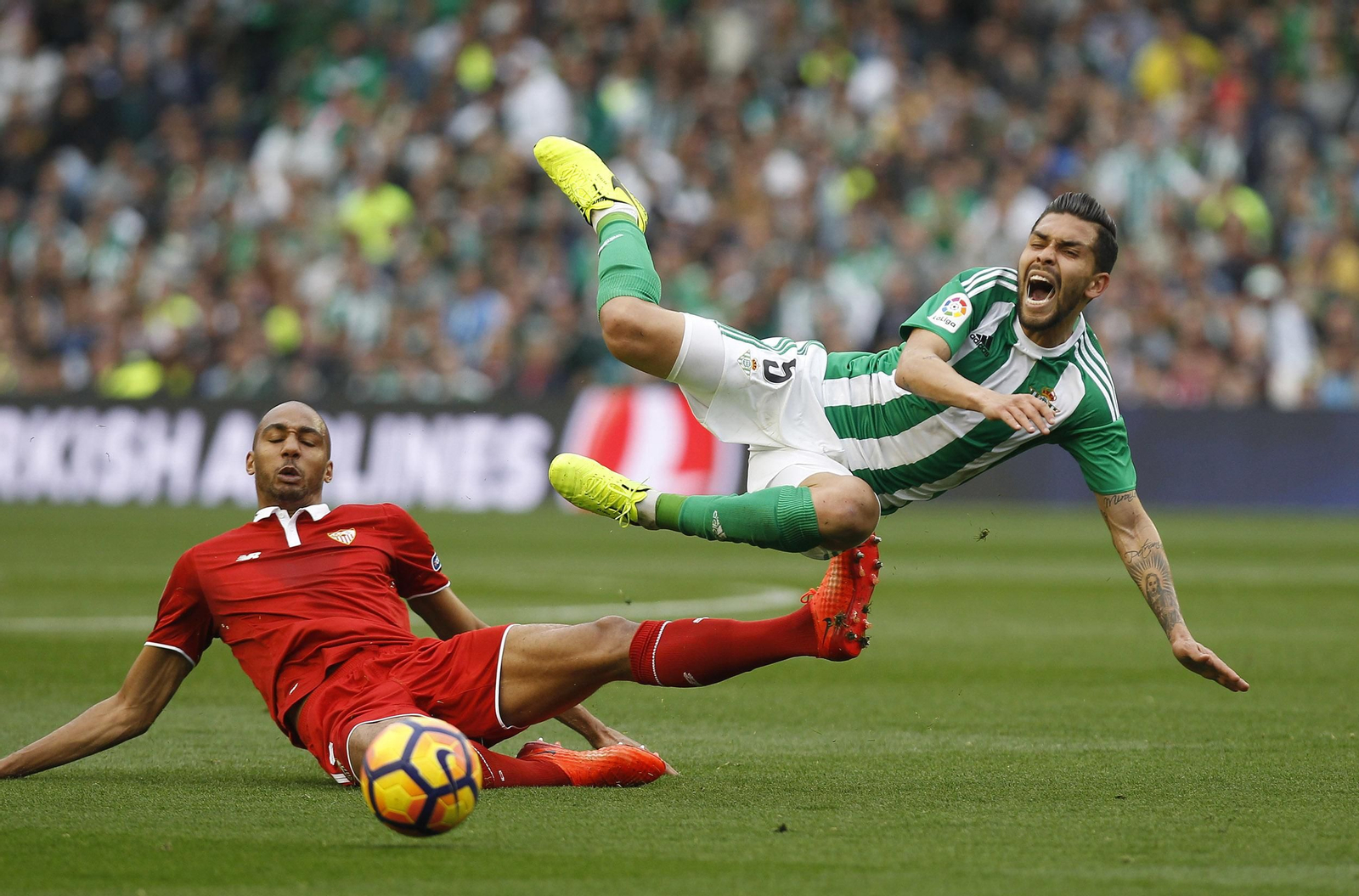 El Betis-Sevilla, en imágenes