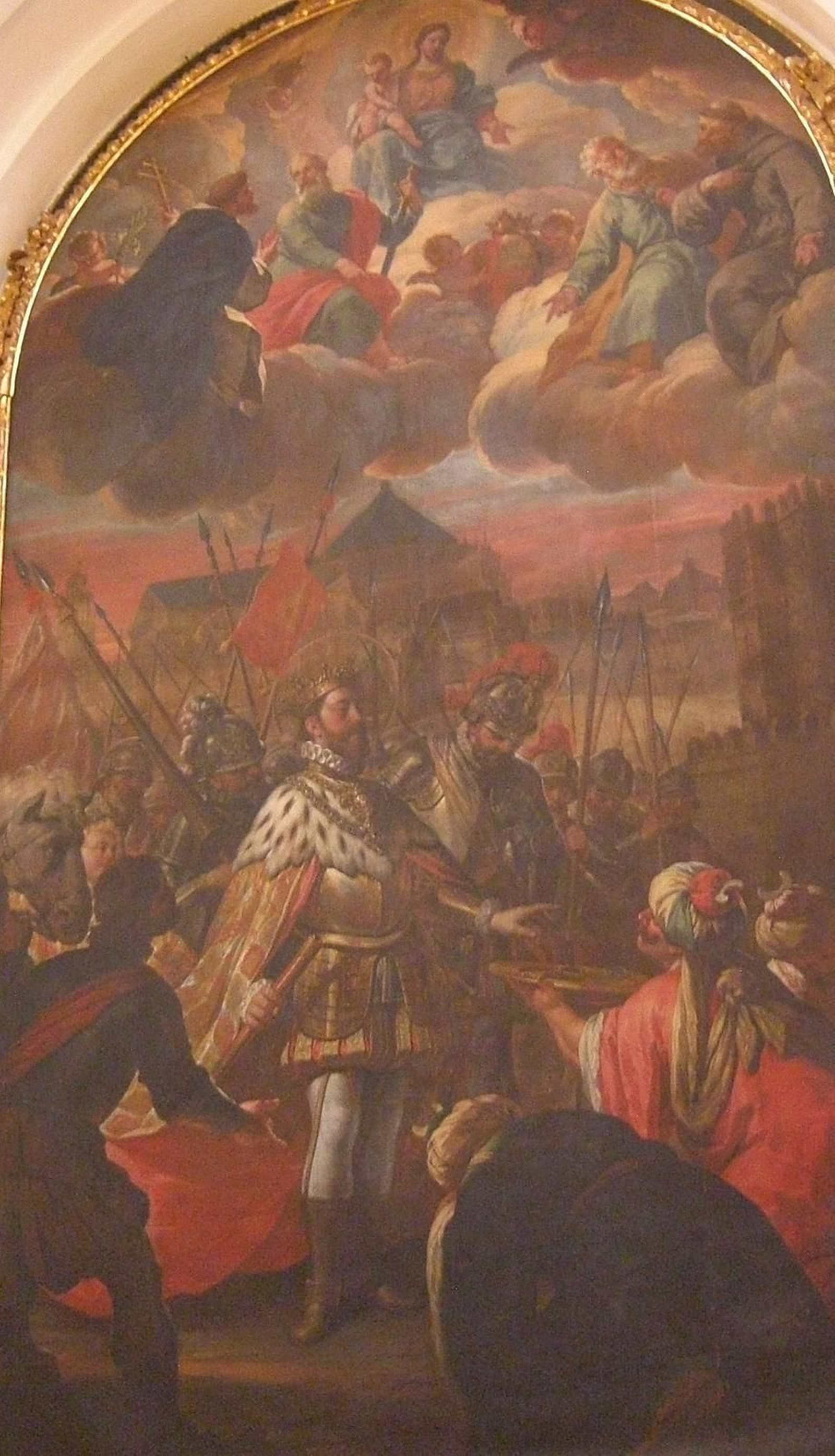 Fragmento de 'La reconquista de Córdoba por Fernando III el Santo', de Antonio Palomino