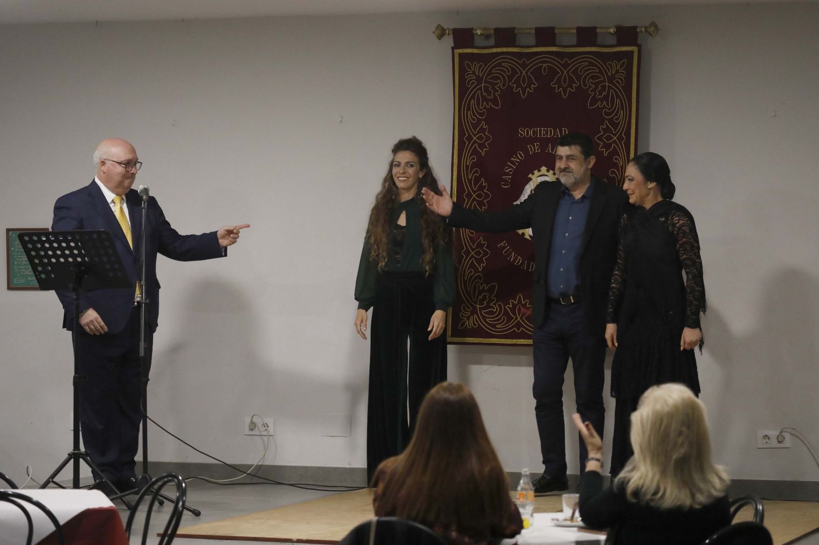 Cándido Romaguera, Alicia Carrasco, José Pañero y Mercedes Alcalá.