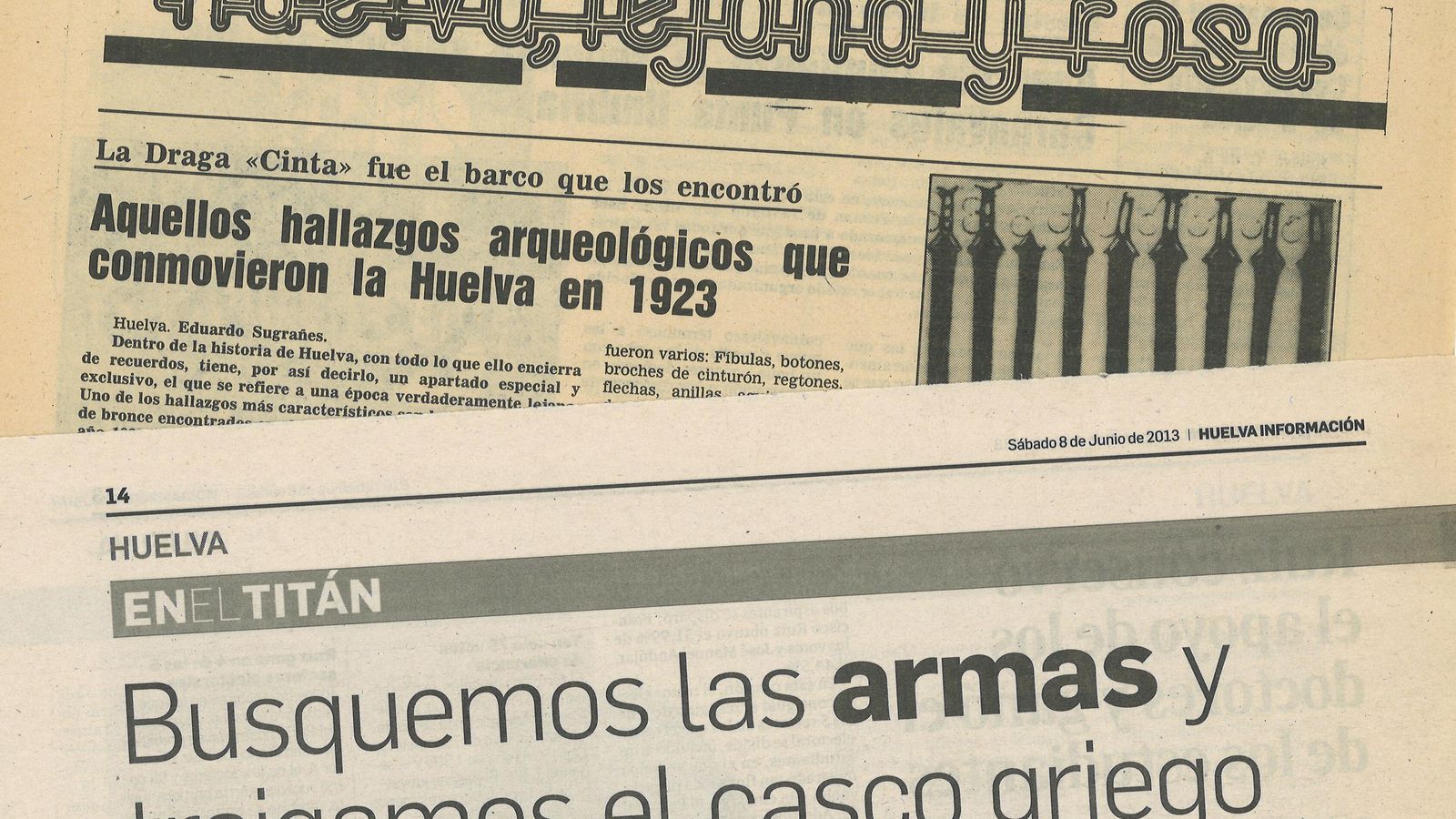 Artículos reivindicativos en el sesenta y noventa aniversario del hallazgo de los bronces de la Ría de HUelva. Artículos reivindicativos en el sesenta y noventa aniversario del hallazgo de los bronces de la Ría de HUelva.