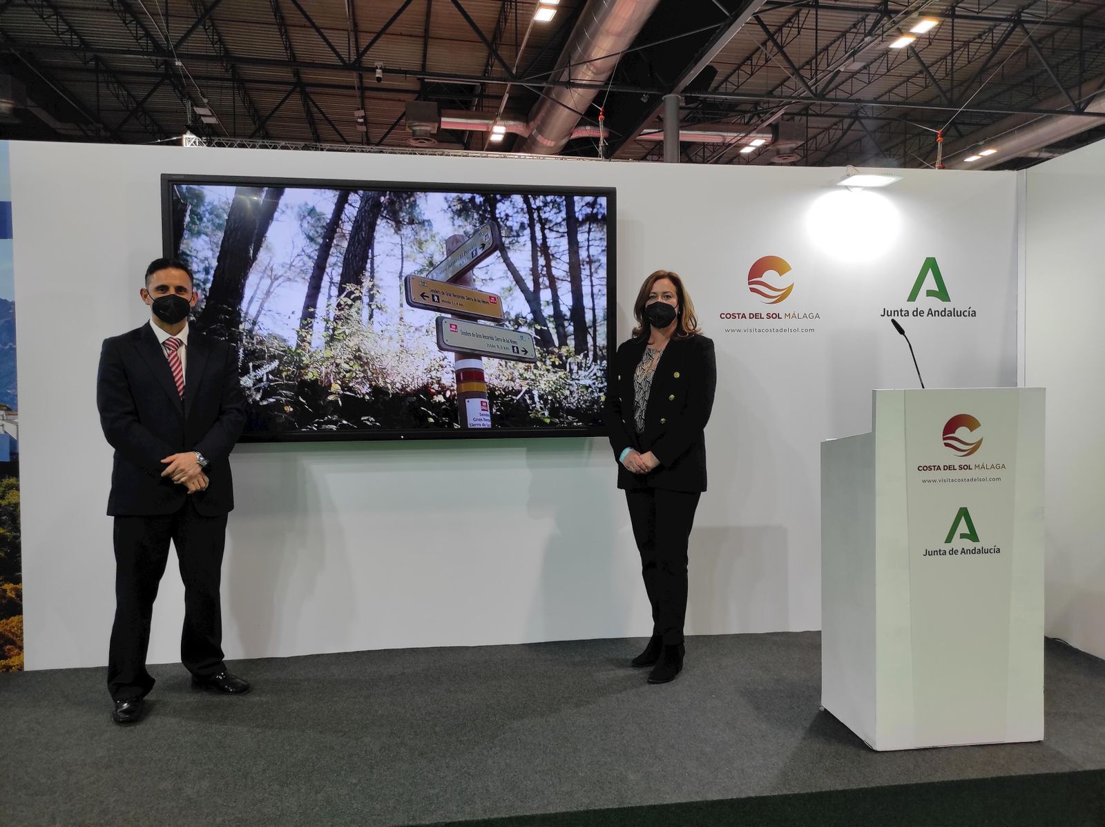 El alcalde de Ojén, José Antonio Gómez, este miércoles en Fitur.