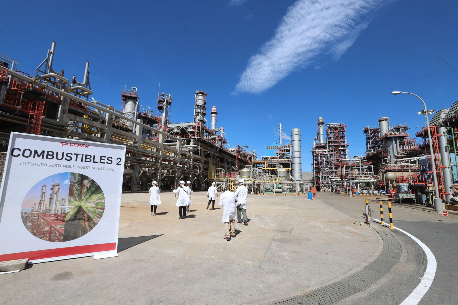 Las instalaciones de Cepsa en el Parque Energético de La Rábida.