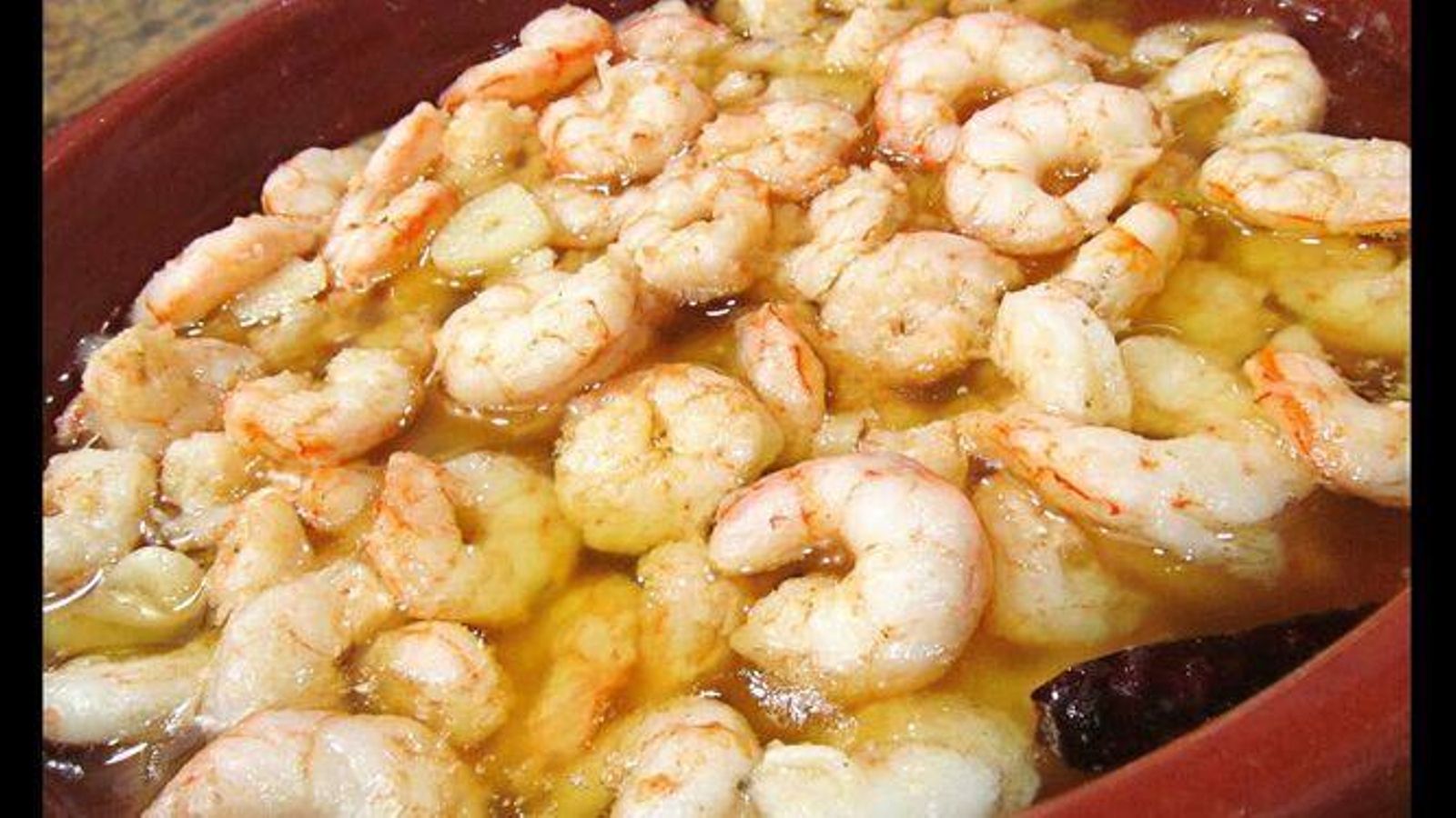 Gambas al ajillo.