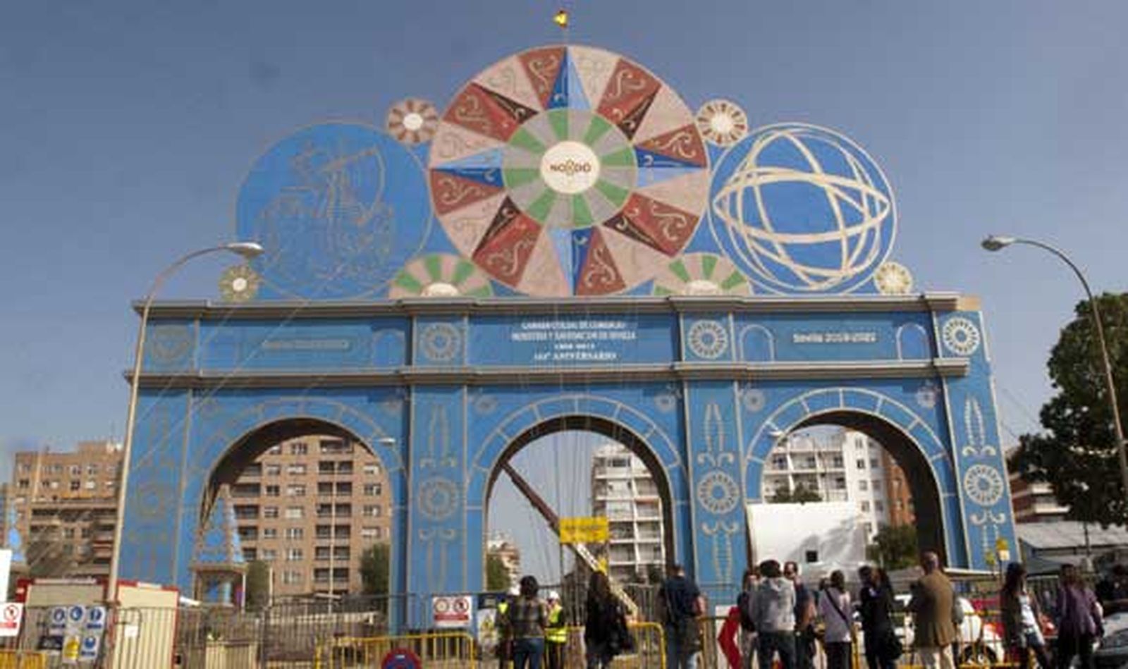 La portada de la Feria de Abril, lista en unos diez días