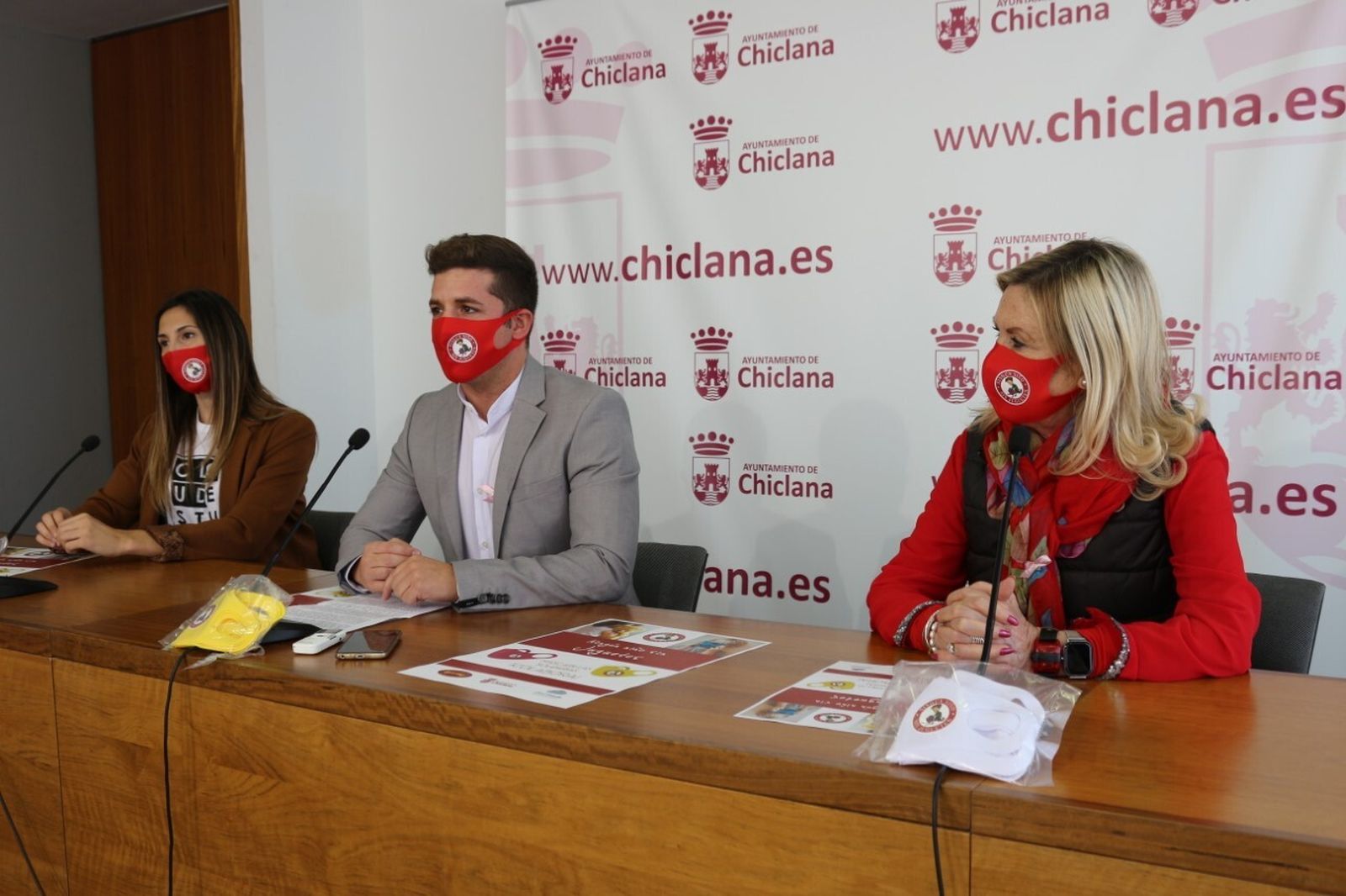 Momento de la presentación de la iniciativa en la sala de prensa del Ayuntamiento.
