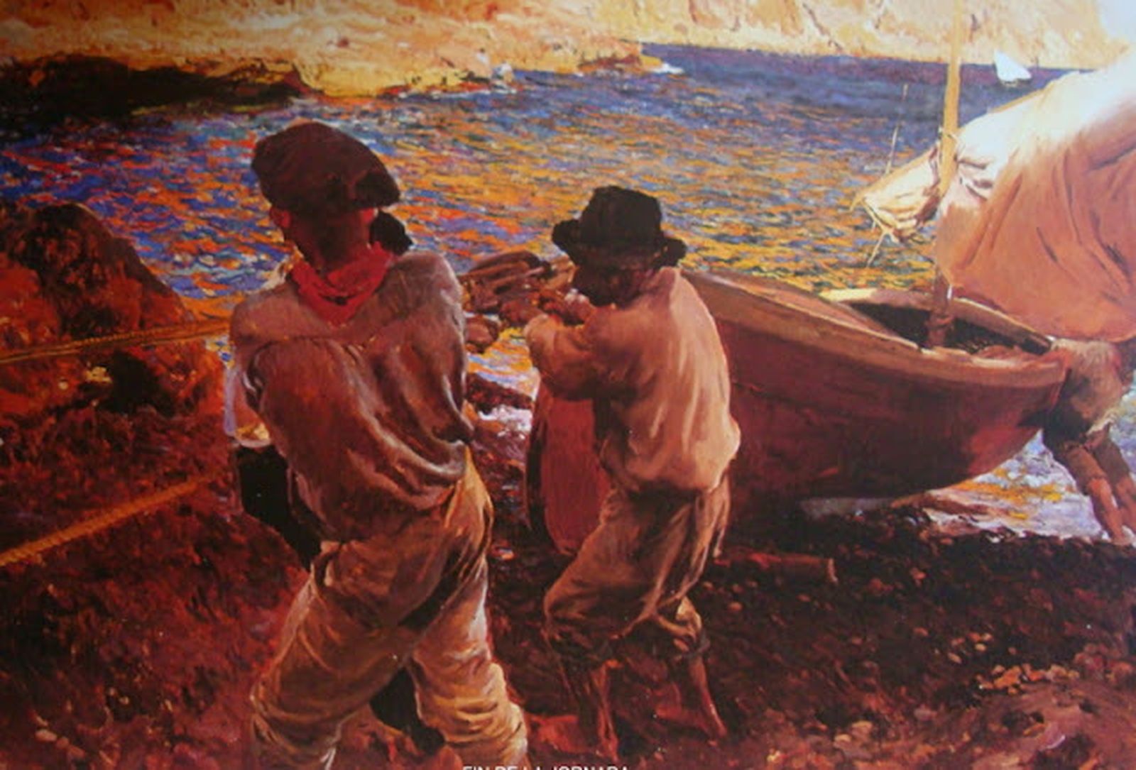 Cuadro 'Fin de jornada' de Sorolla