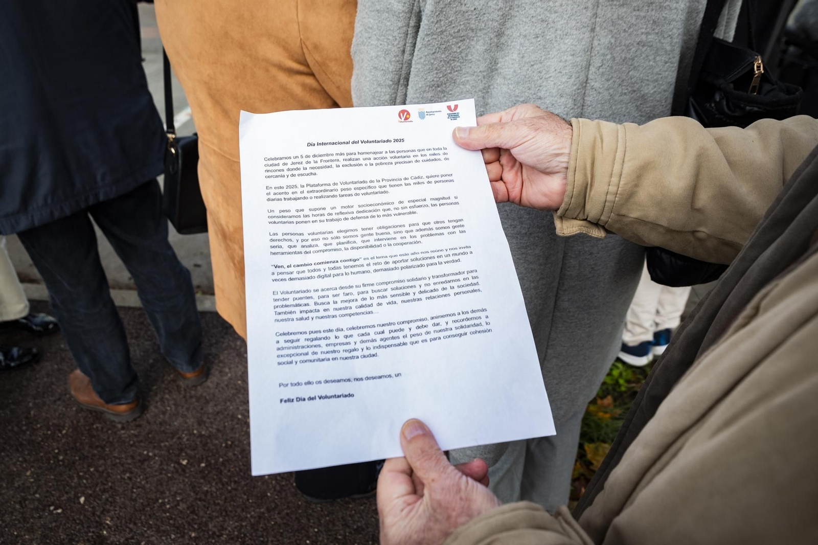 Inauguración del mural del Voluntariado en Jerez
