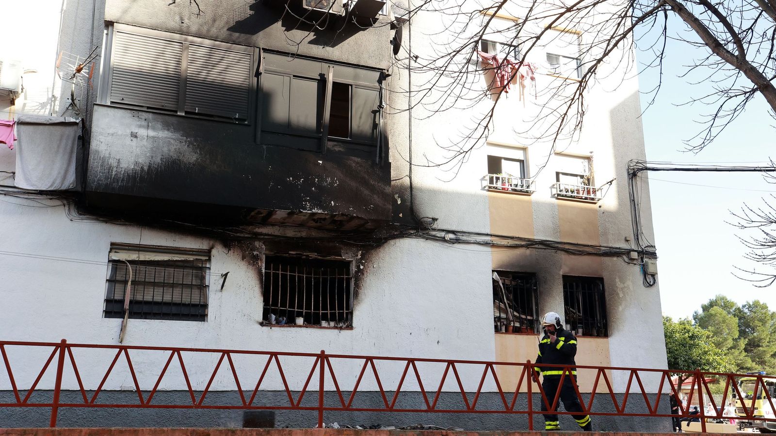 Incendio en una vivienda de San Telmo en Jerez