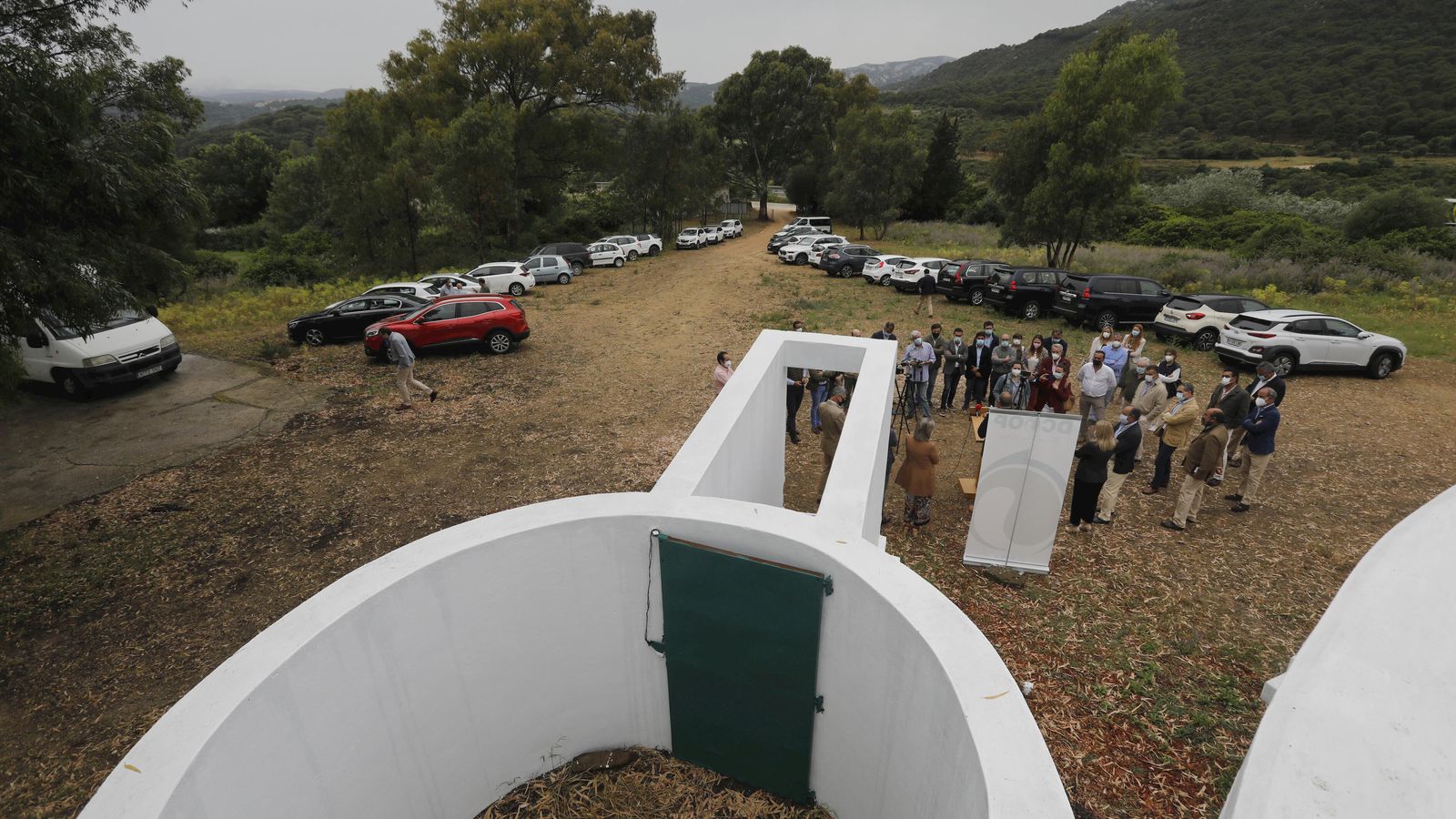 Vista del paraje donde se ubica el centro de ganado de Dcoop.