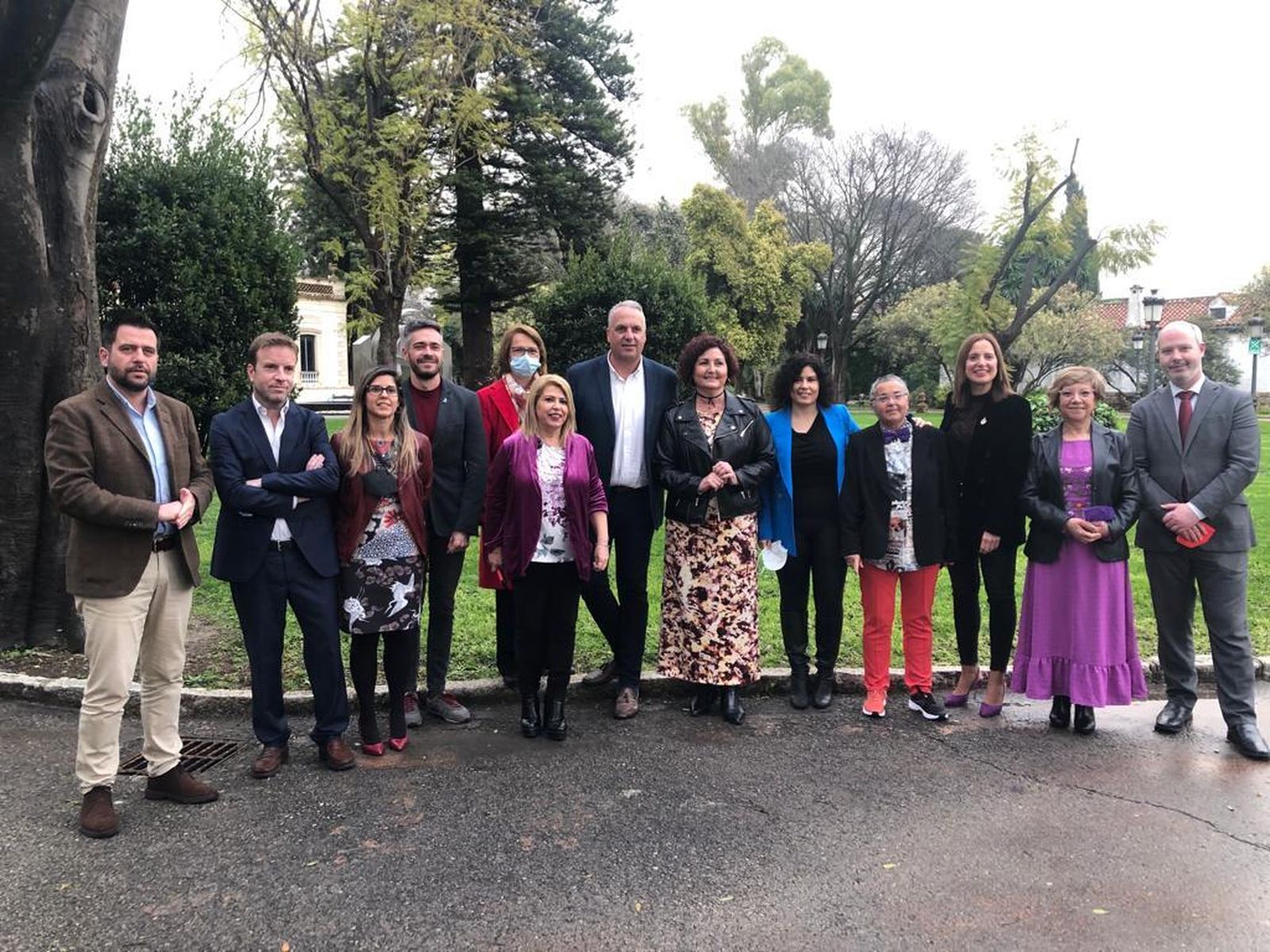 Autoridades y galardonados en los Premios Clara Campoamor, esta tarde en los Museos de la Atalaya.