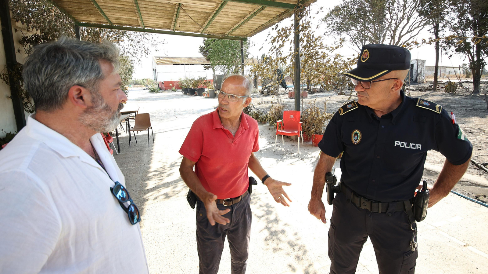 Imágenes de las zonas afectadas por el grave incendio en Jerez
